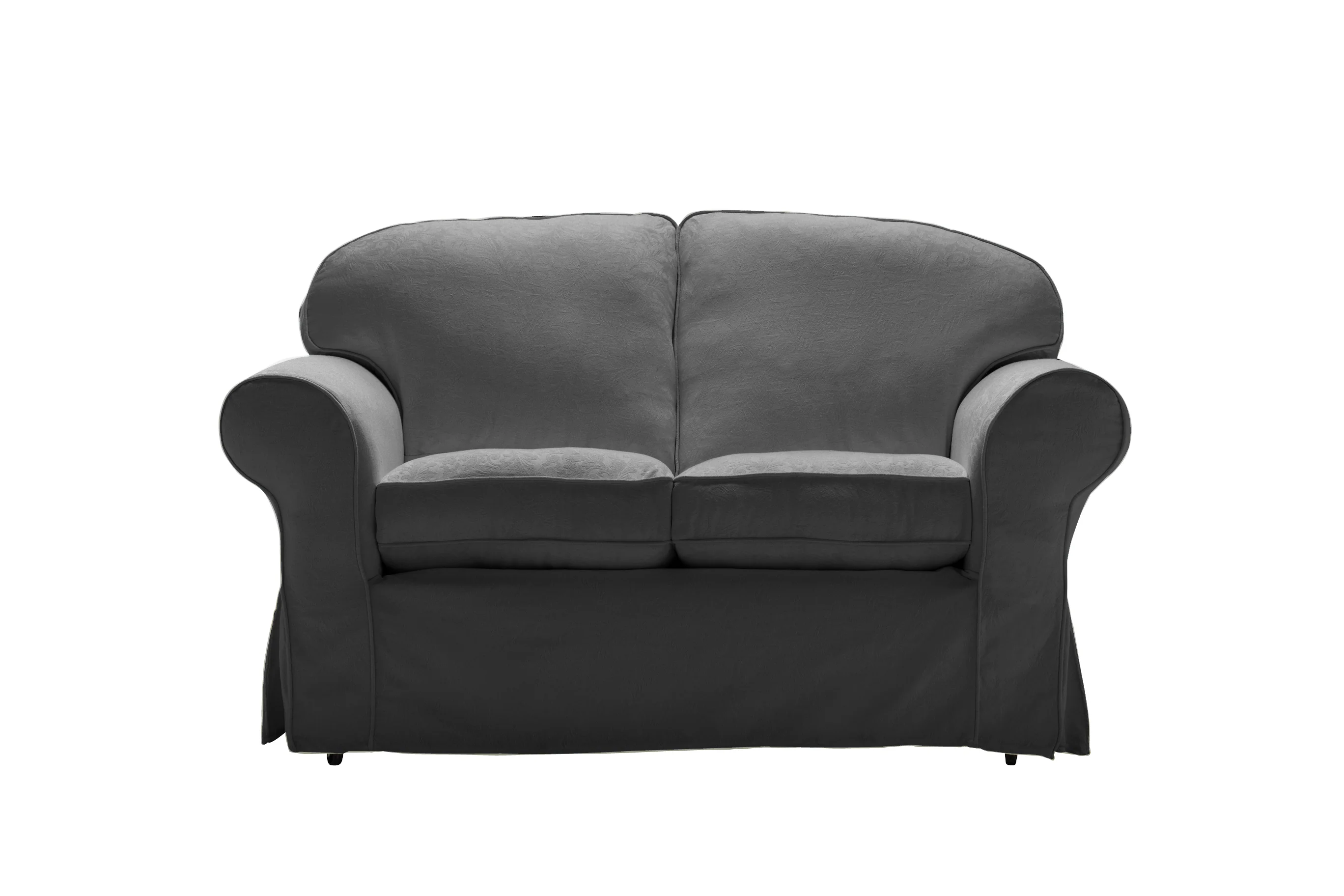 Madrid | 2 Seater Extra Loose Cover | Capri Dark Grey - Image 2