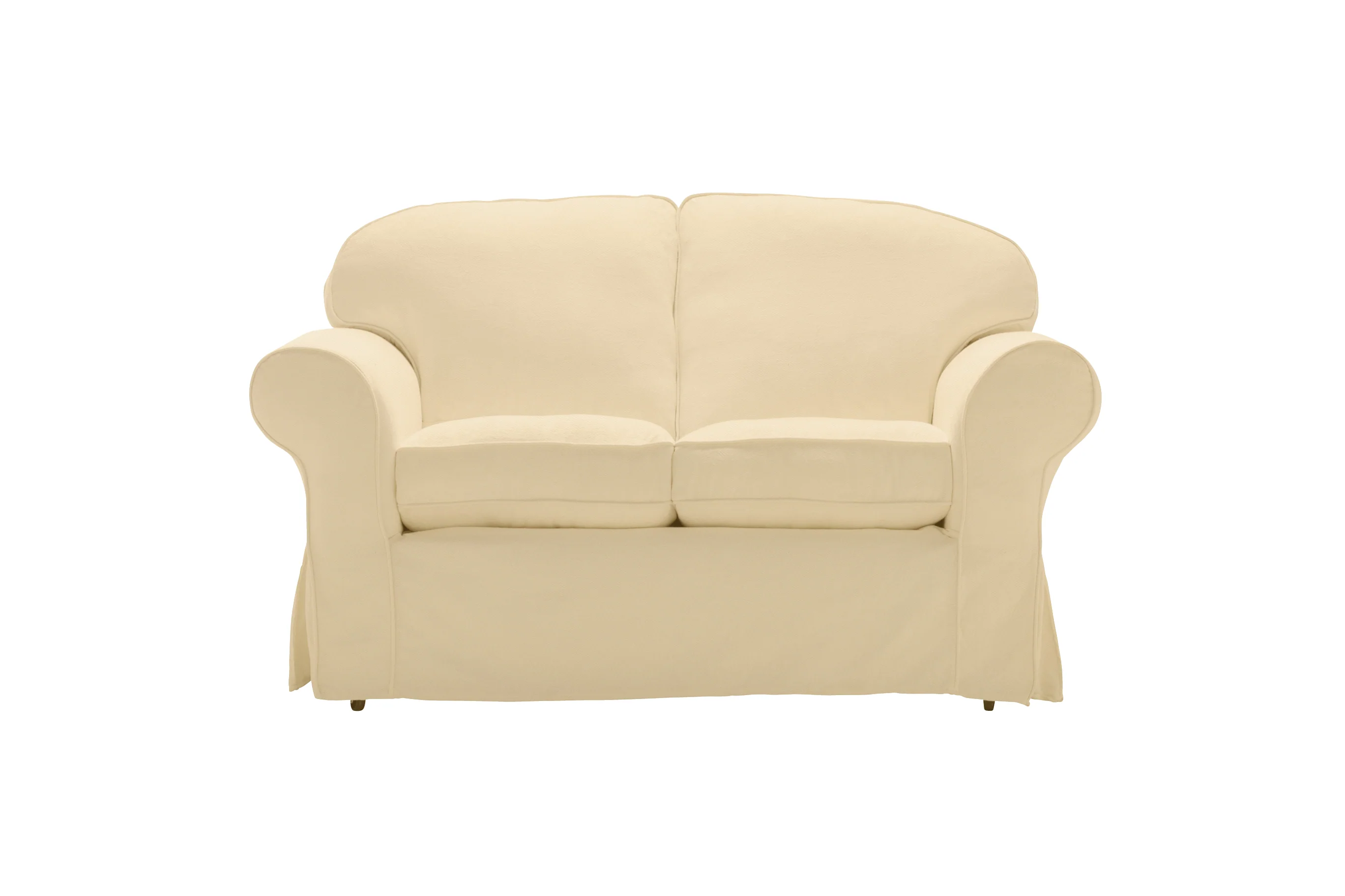 Madrid | 2 Seater Extra Loose Cover | Miami Ivory - Image 2
