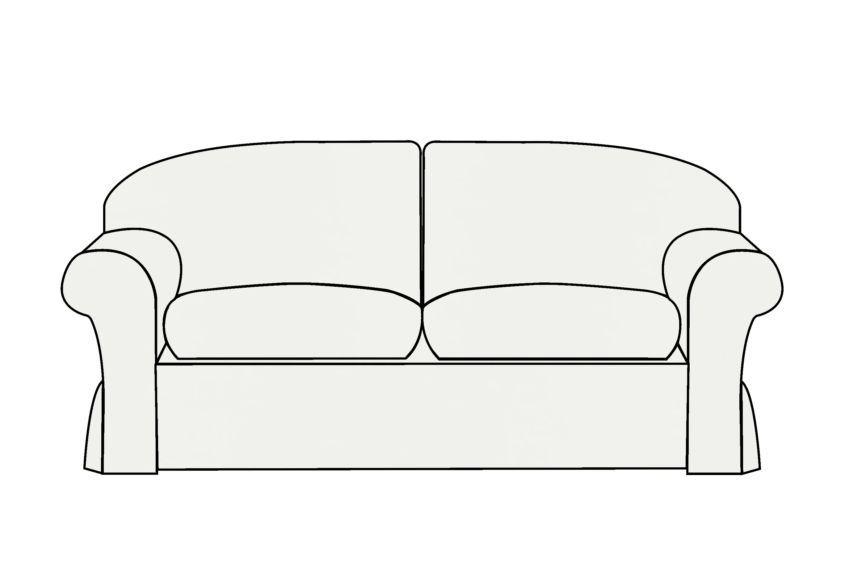 Madrid | 3 Seater Extra Loose Cover | Capri Linen