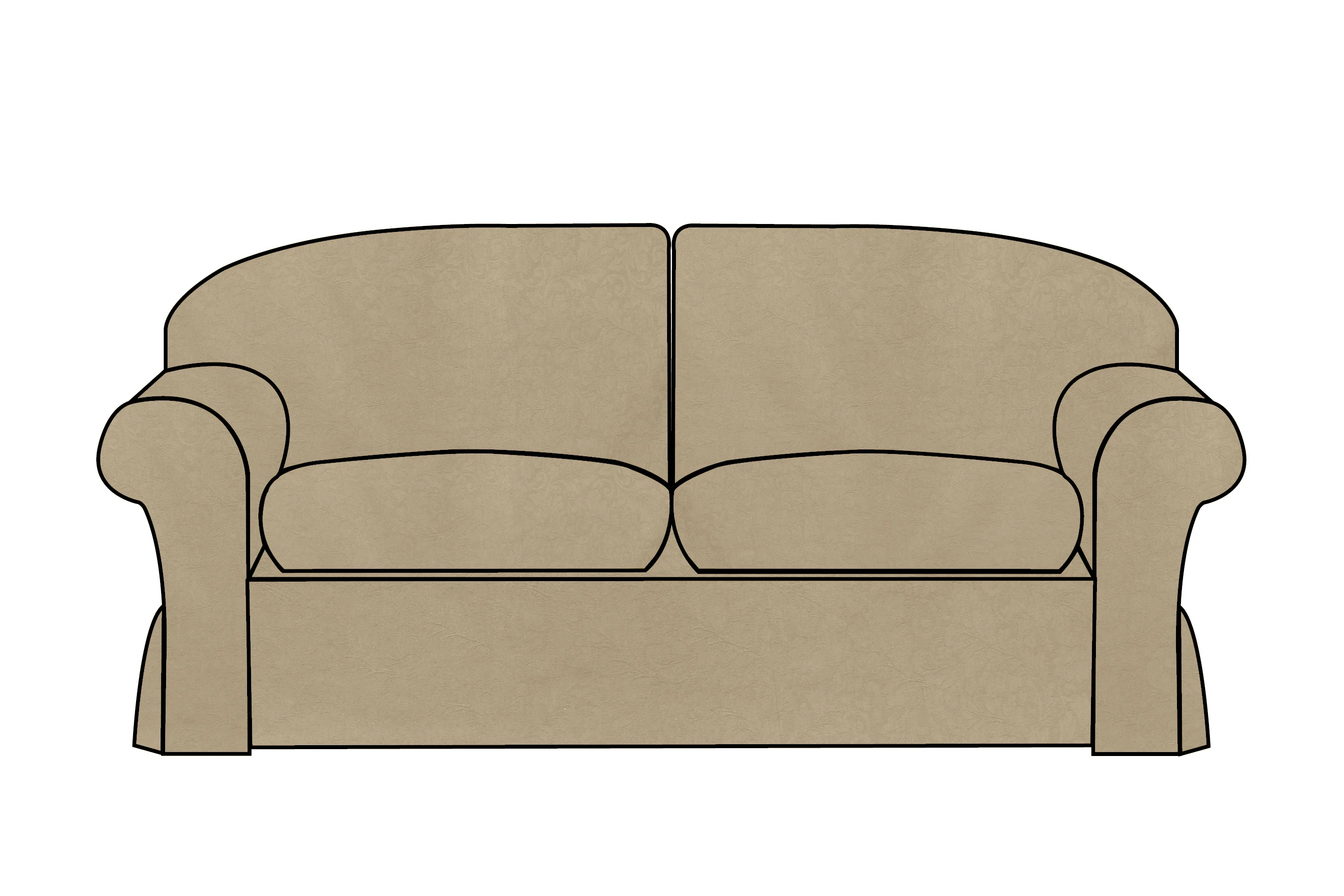 Madrid | 3 Seater Extra Loose Cover | Kingston Coffee