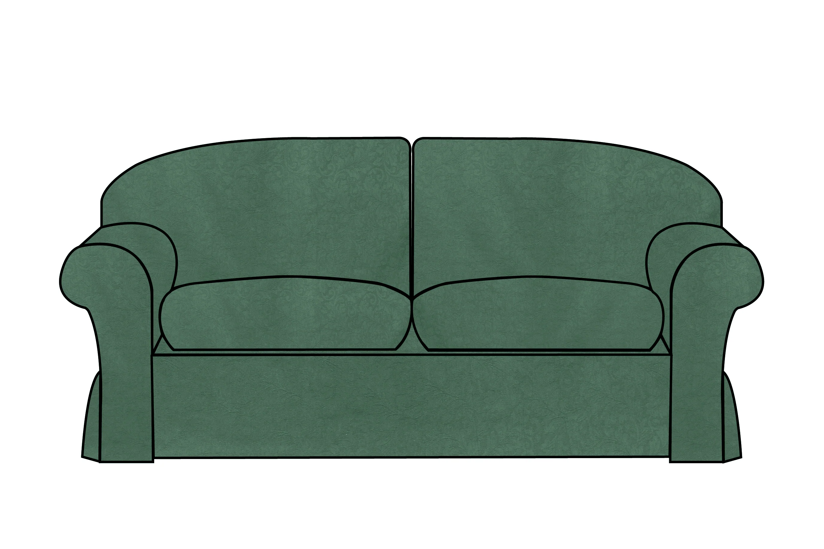 Madrid | 3 Seater Extra Loose Cover | Kingston Green