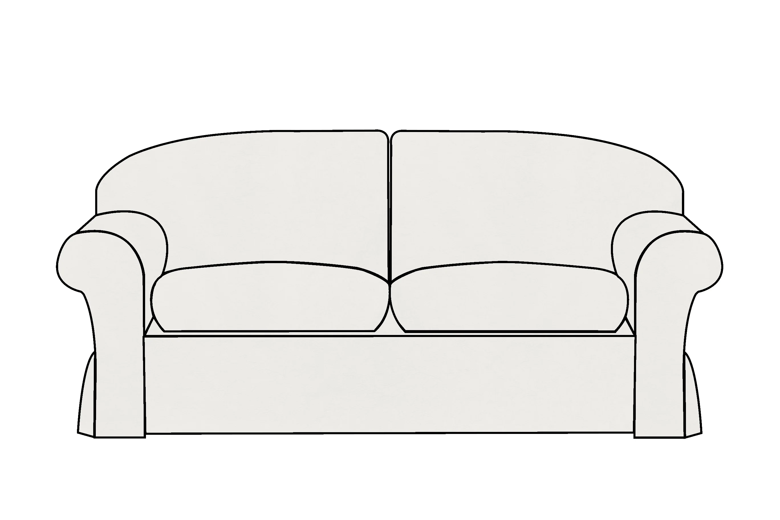 Madrid | 3 Seater Extra Loose Cover | Kingston Natural
