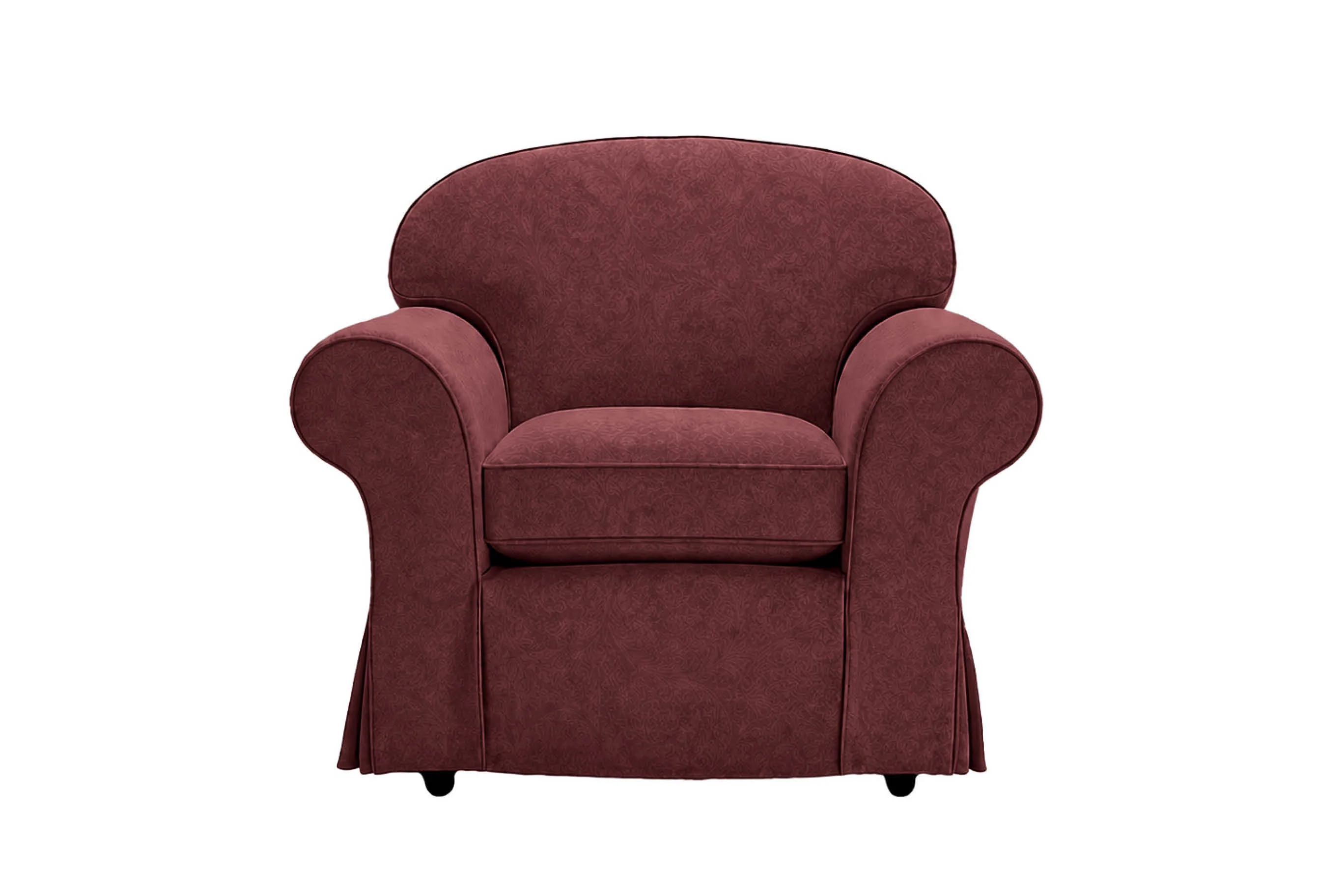 Madrid | Armchair Extra Loose Cover | Kingston Burgundy - Image 2