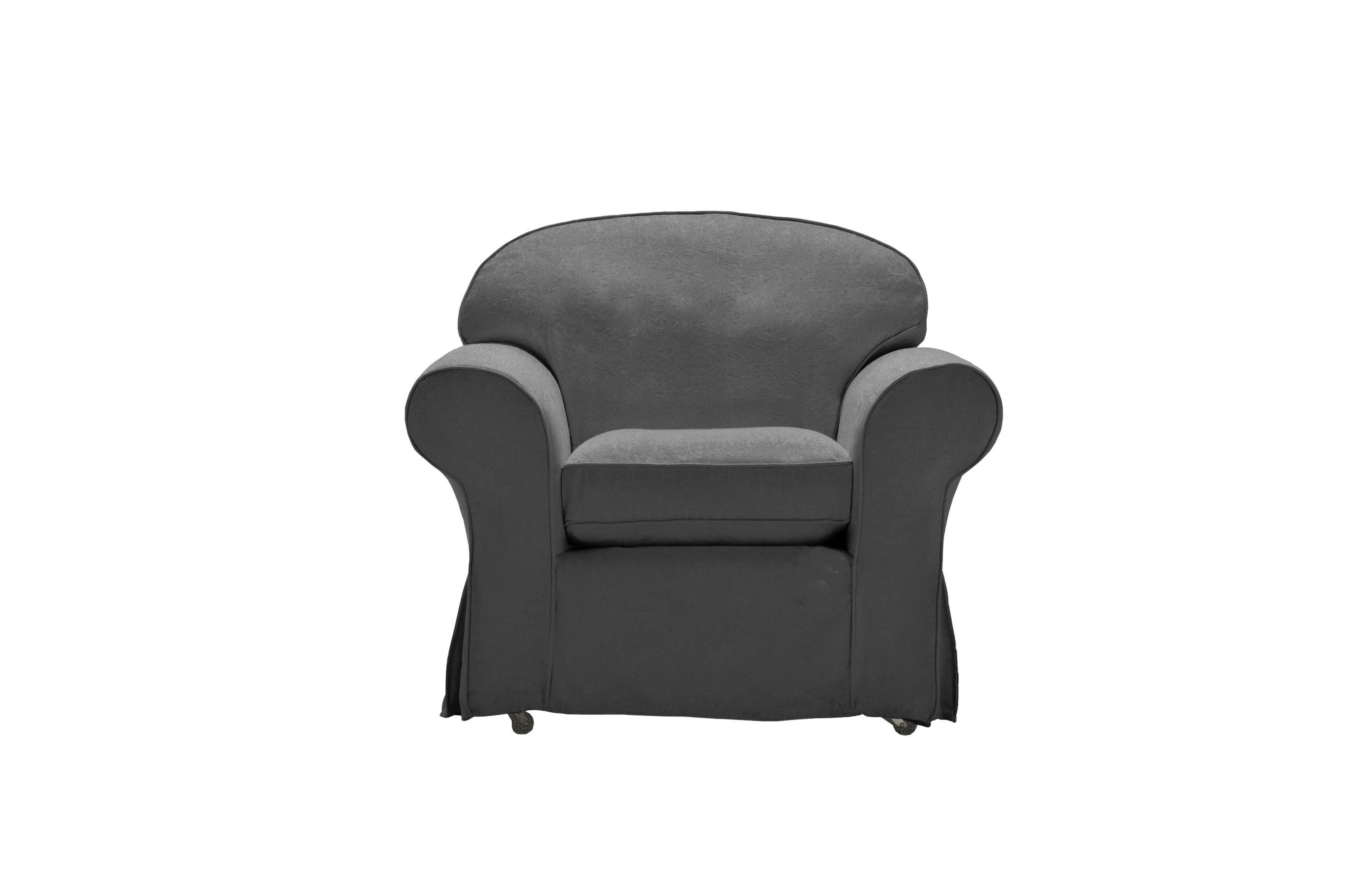 Madrid | Armchair Extra Loose Cover | Capri Dark Grey - Image 2
