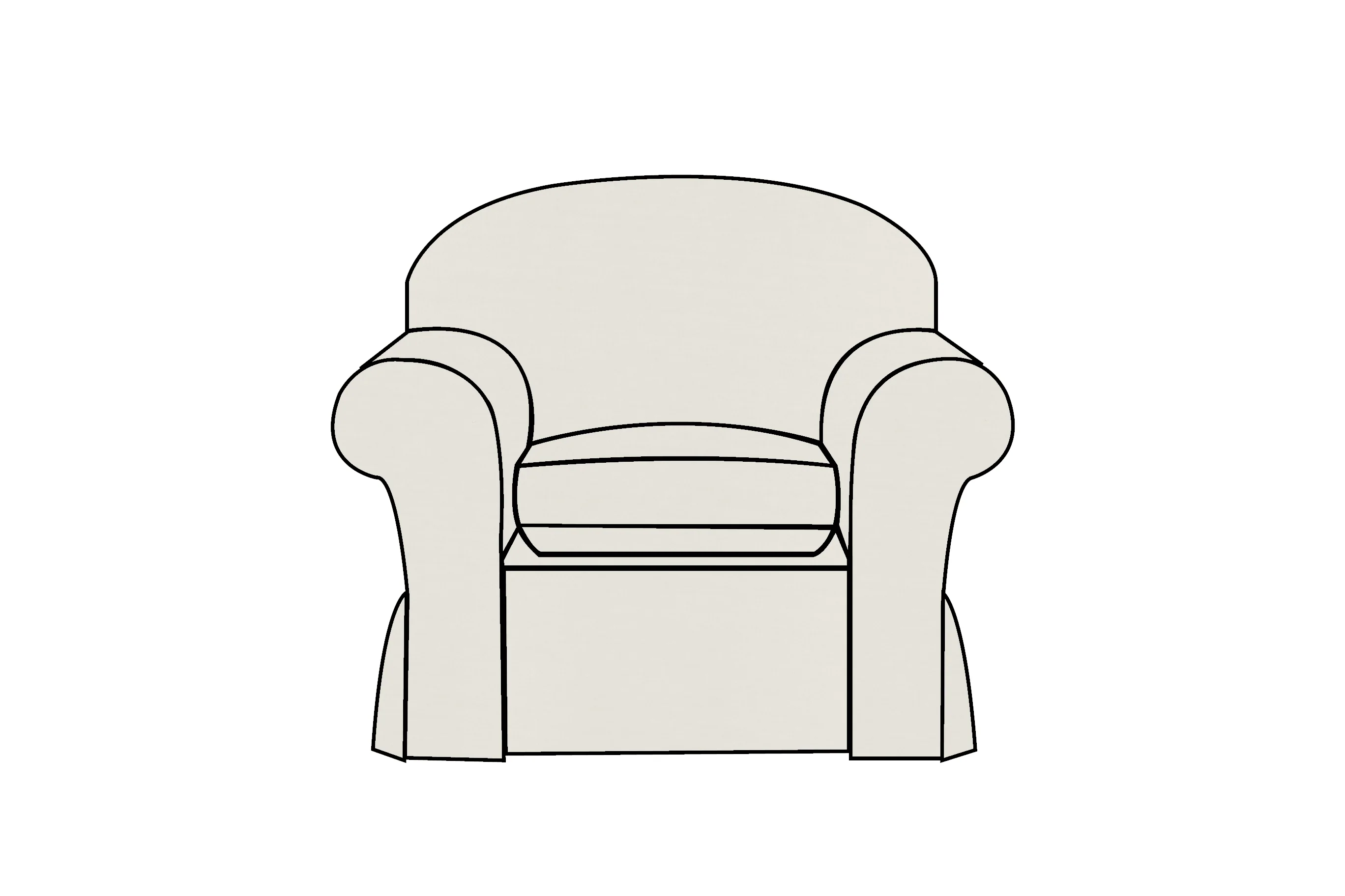 Madrid | Armchair Extra Loose Cover | Capri Dove