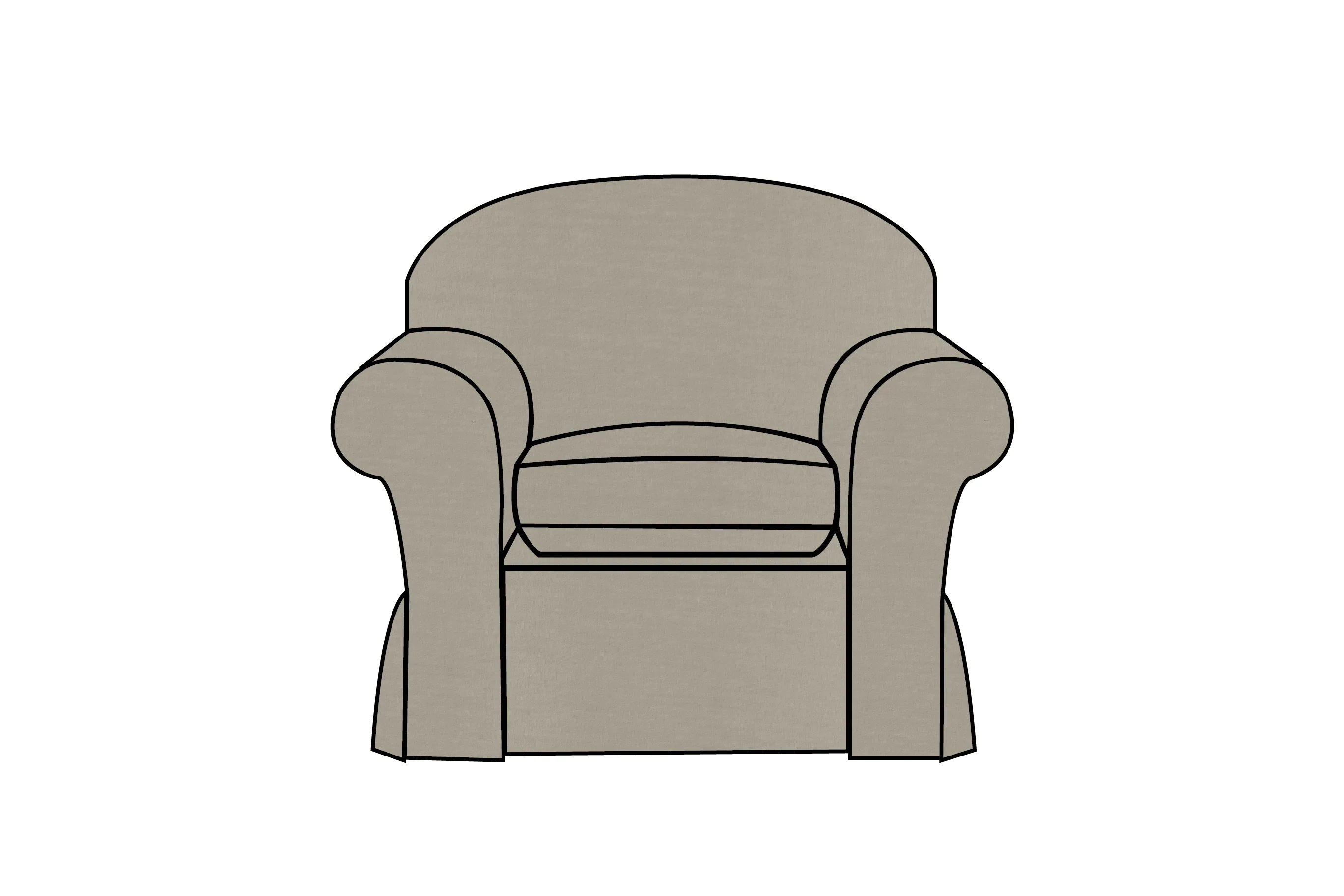 Madrid | Armchair Extra Loose Cover | Capri Lichen