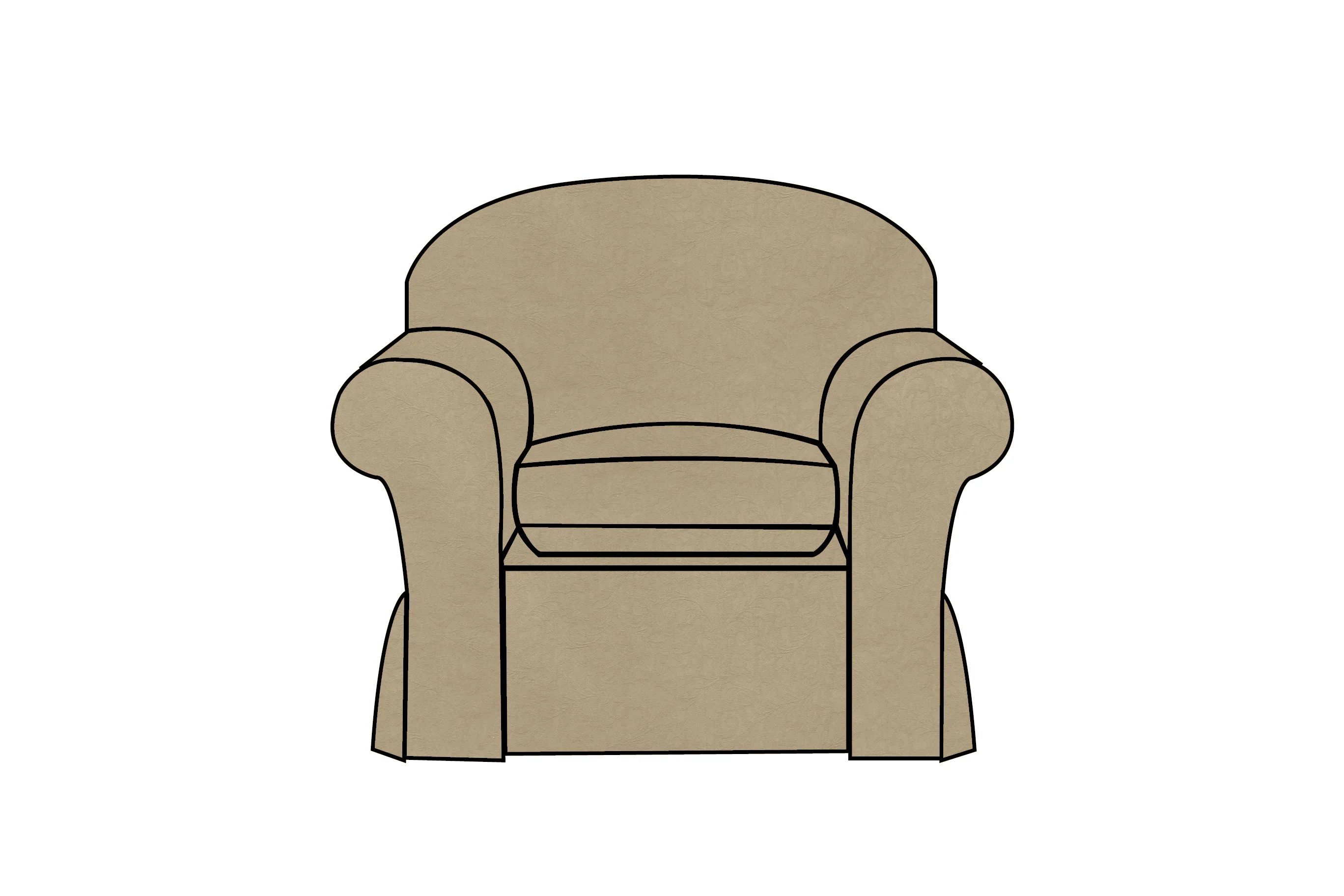 Madrid | Armchair Extra Loose Cover | Kingston Coffee