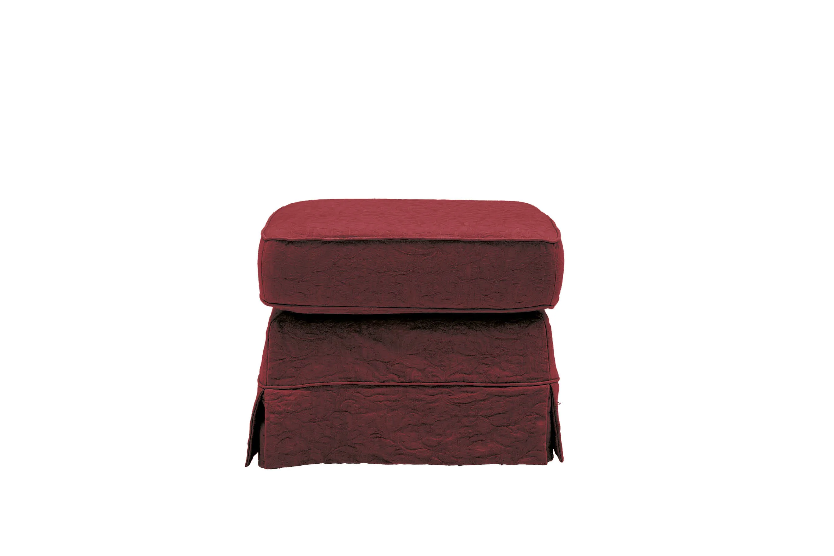 Madrid | Footstool | Kingston Burgundy