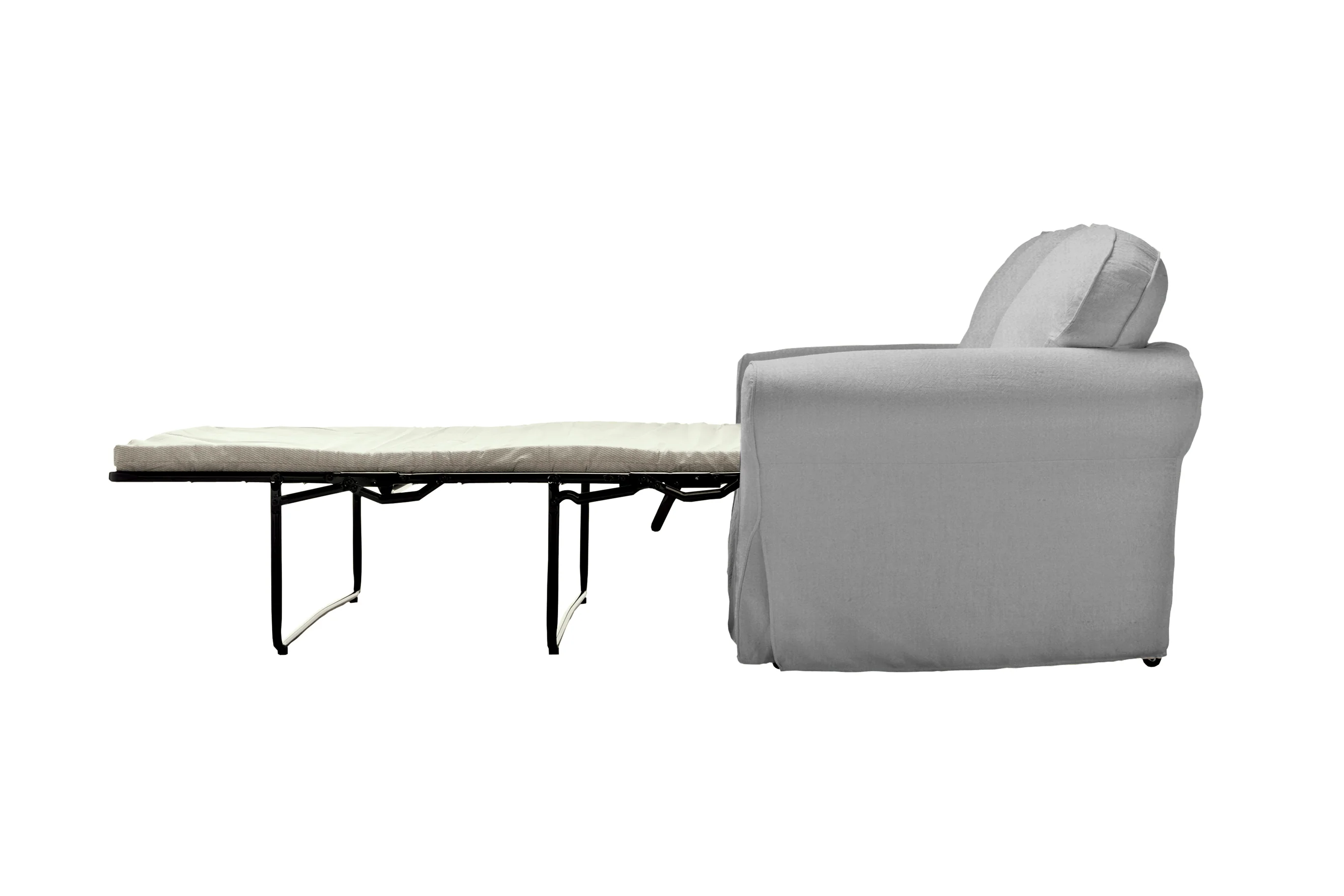 Madrid | Sofa Bed Extra Loose Cover | Capri Light Grey - Image 2