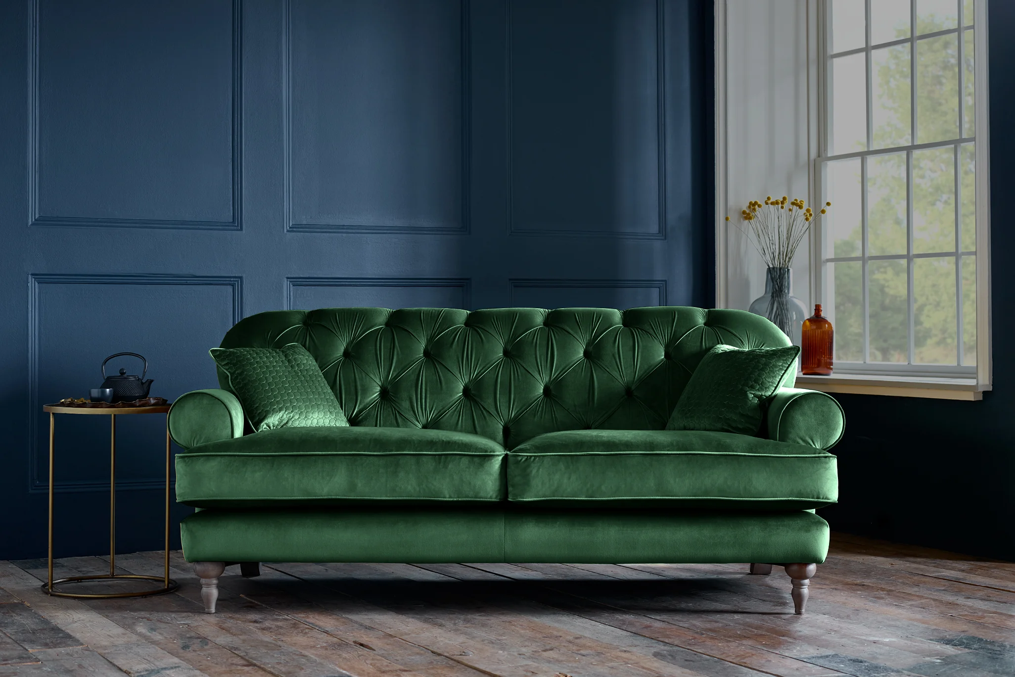 Mia | 3 Seater Sofa | Opulence Emerald - Image 2