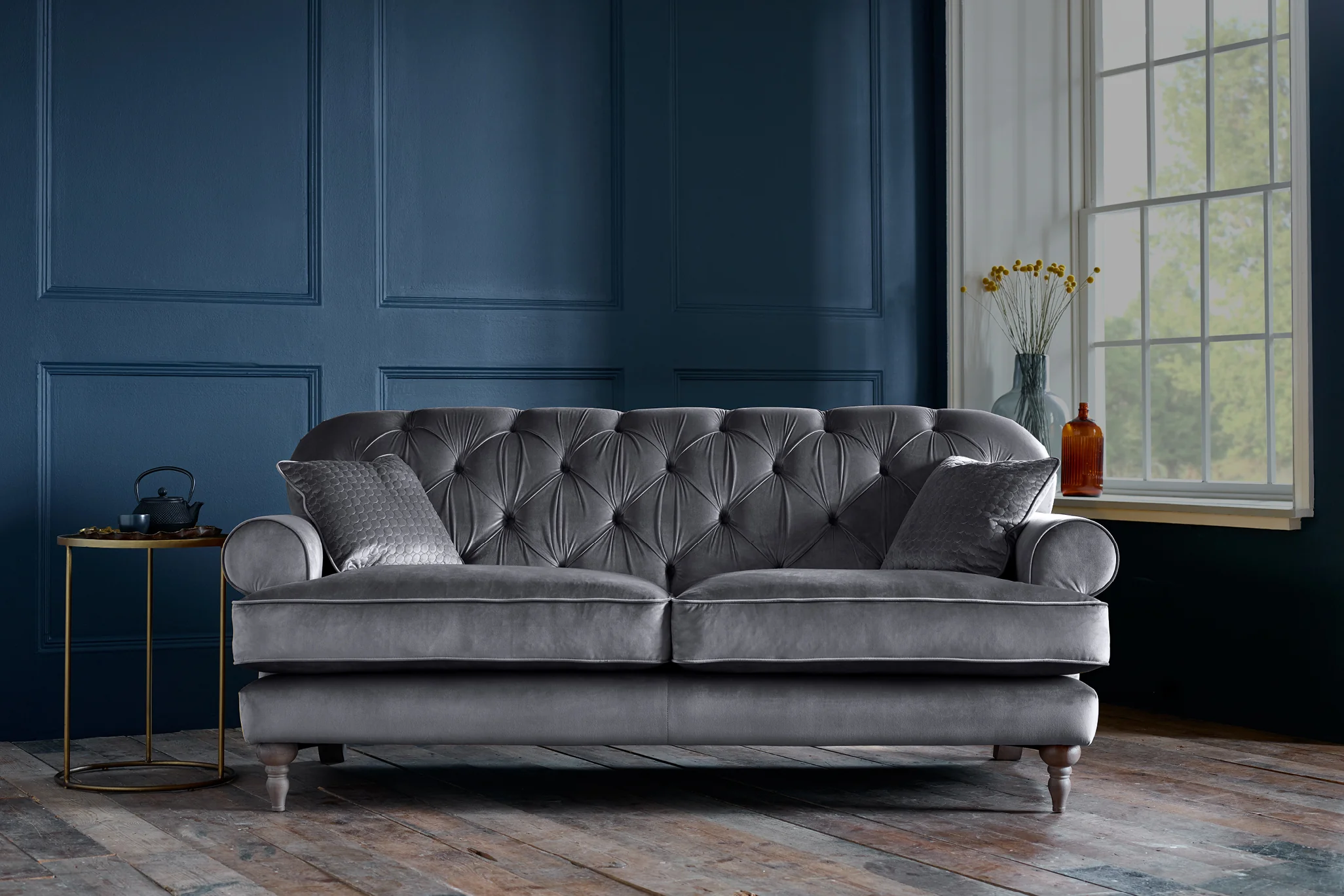 Mia | 3 Seater Sofa | Opulence Granite - Image 2