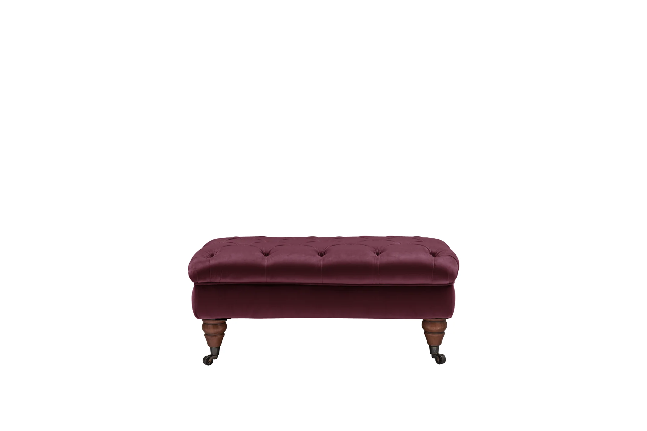 Mia | Button Bench Footstool | Opulence Shiraz - Image 2