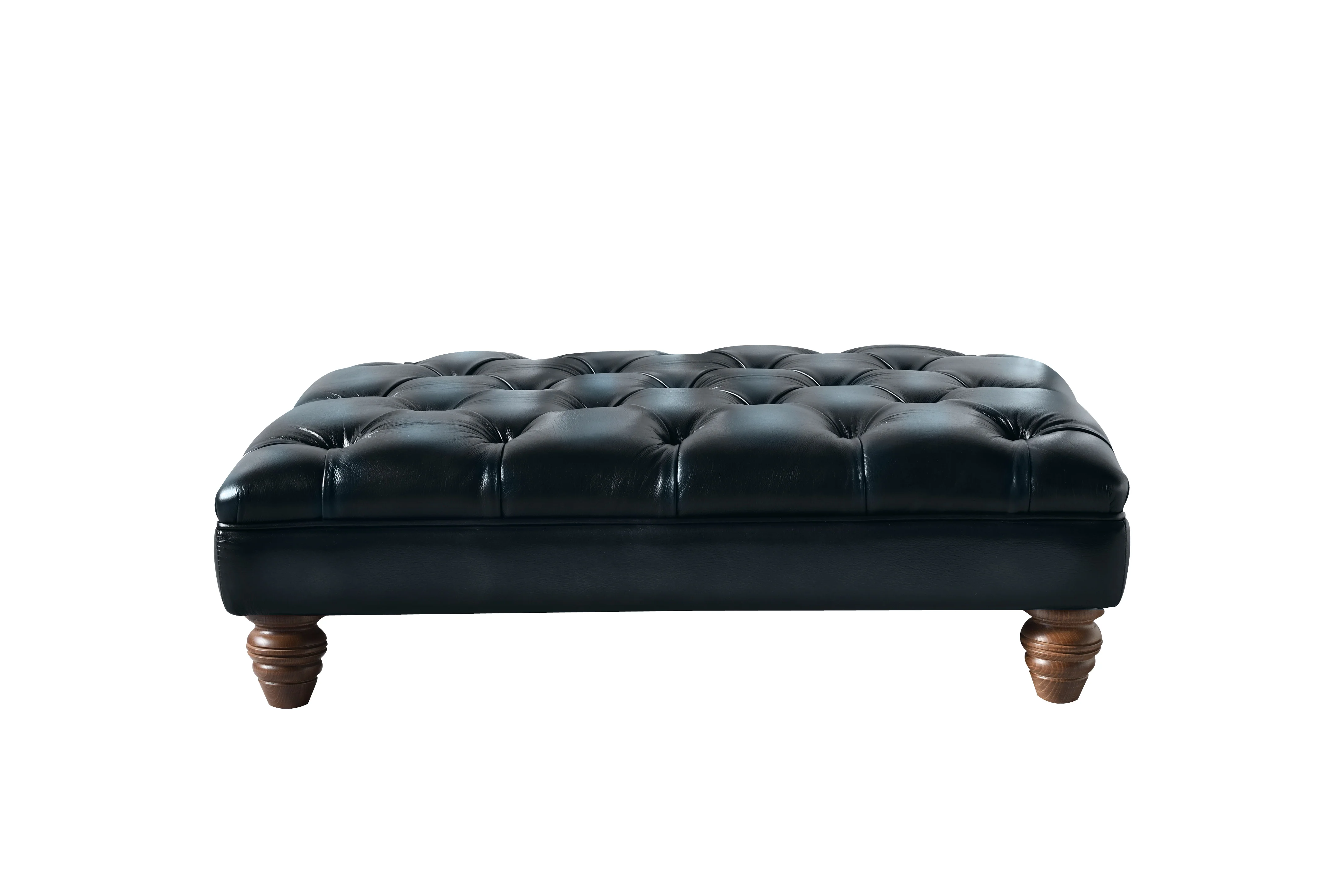 Monk | Large Bench Footstool | Antique Blue - Image 2