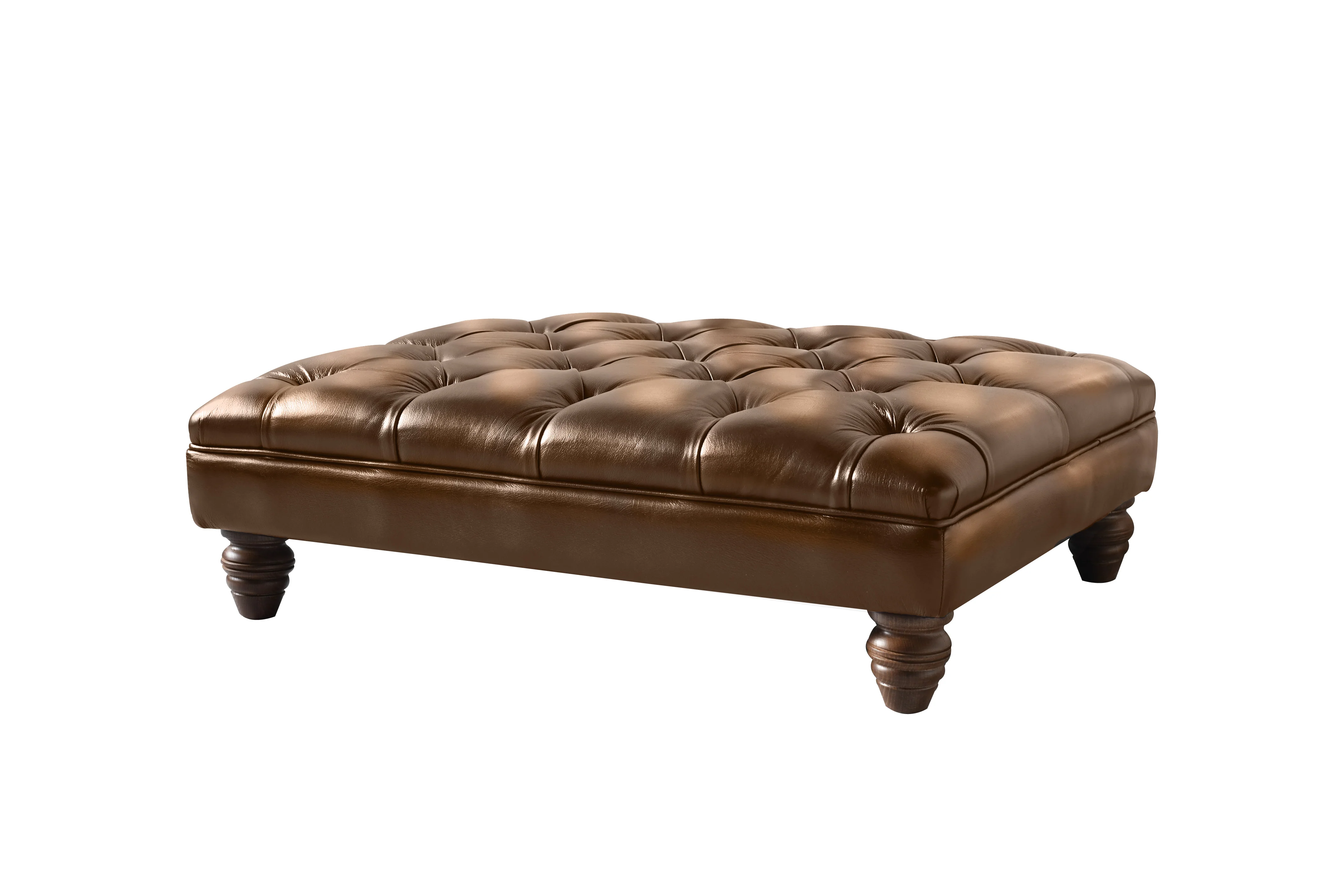 Monk | Large Bench Footstool | Antique Gold