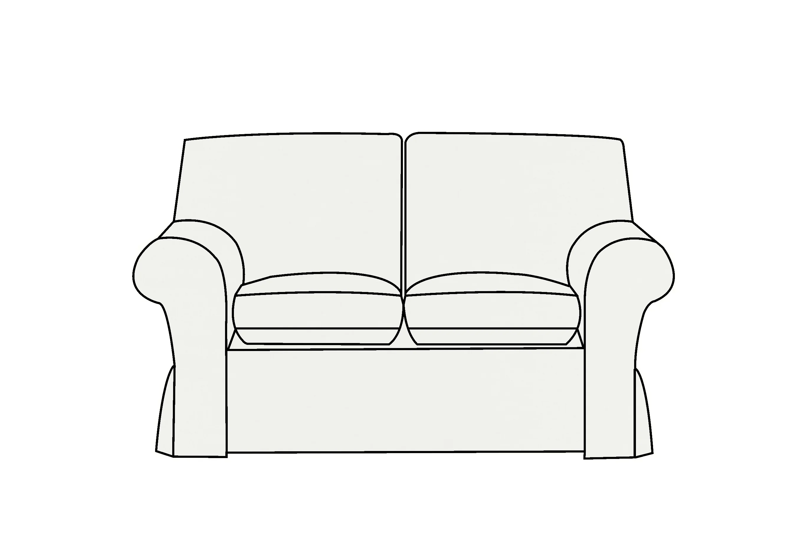 Newport | 2 Seater Extra Loose Cover | Capri Linen