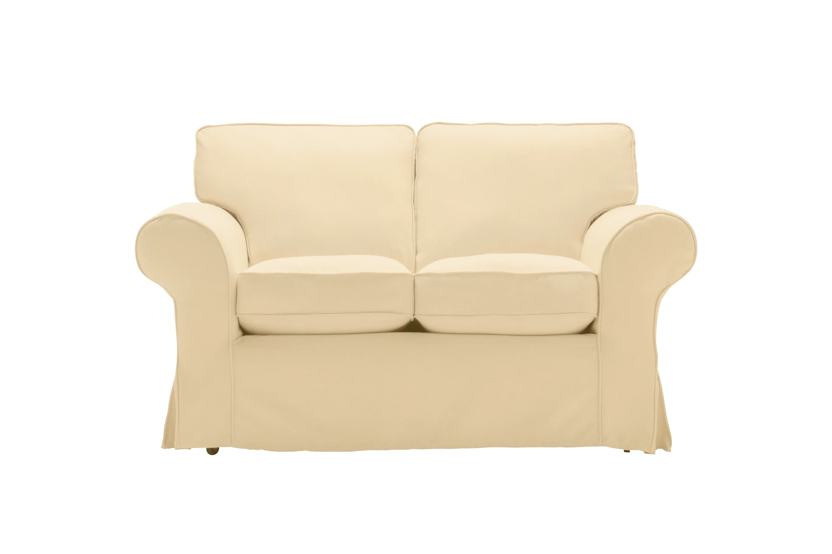 Newport | 2 Seater Extra Loose Cover | Miami Ivory - Image 2