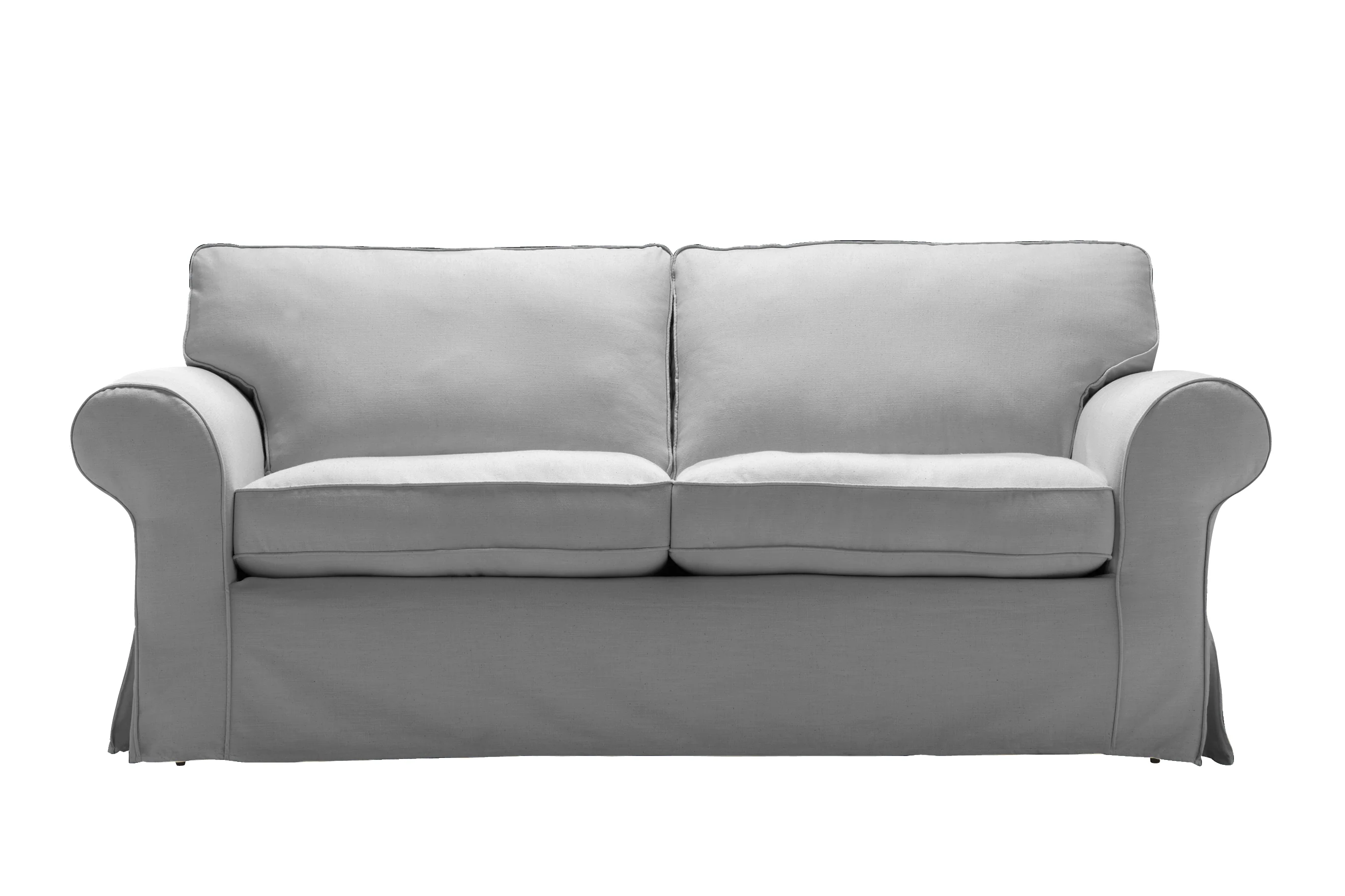 Newport | 3 Seater Extra Loose Cover | Capri Light Grey - Image 2