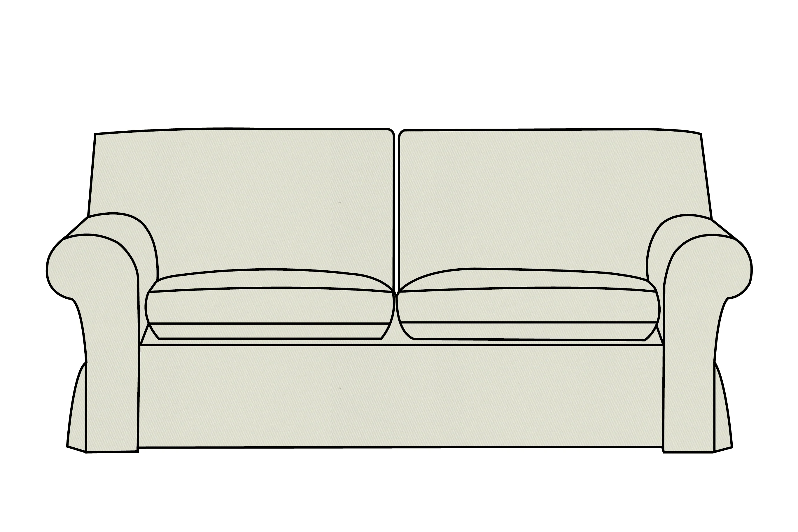 Newport | 3 Seater Extra Loose Cover | Miami Lichen