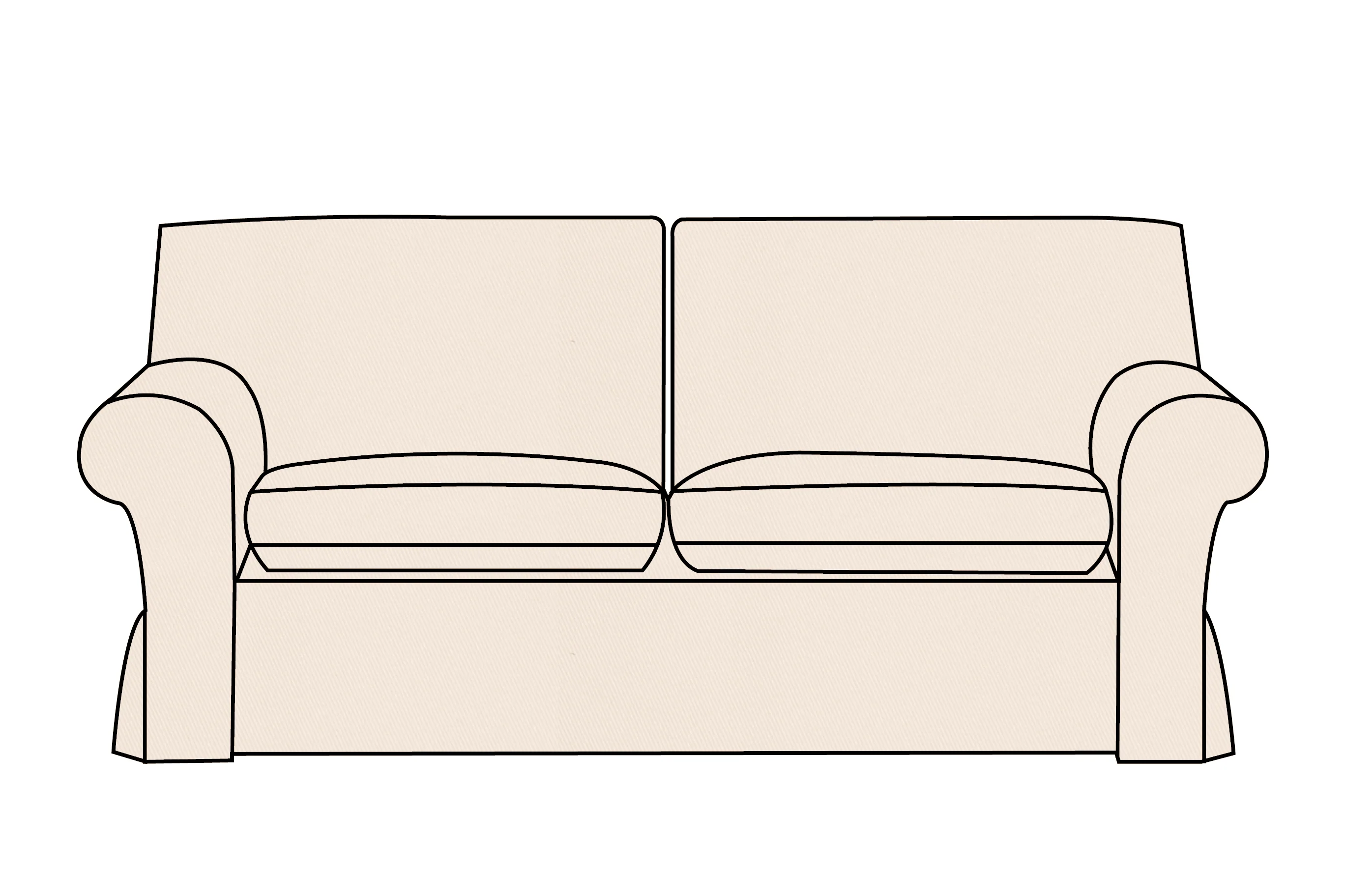 Newport | 3 Seater Extra Loose Cover | Miami Oyster
