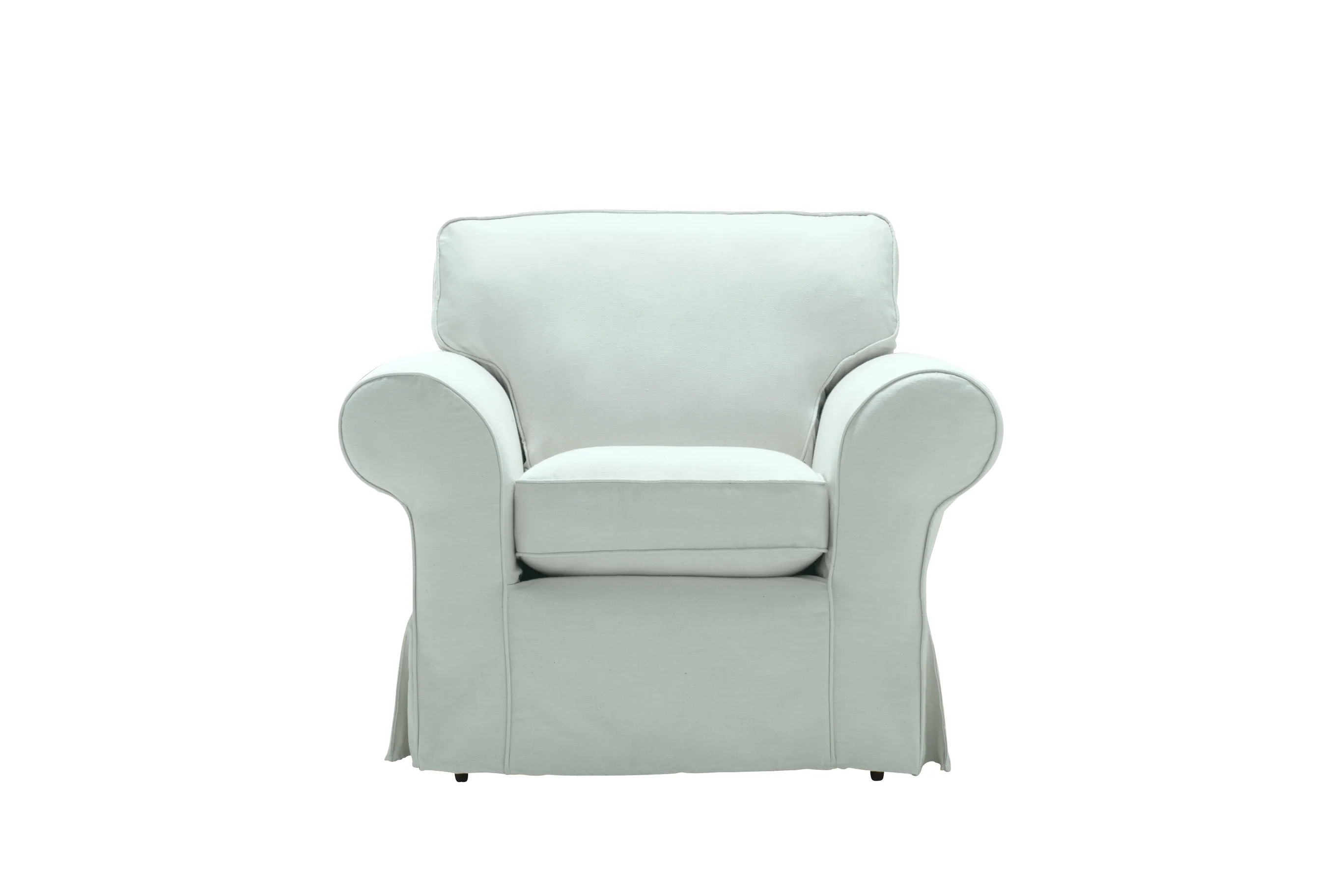 Newport | Armchair Extra Loose Cover | Capri Duck Egg - Image 2