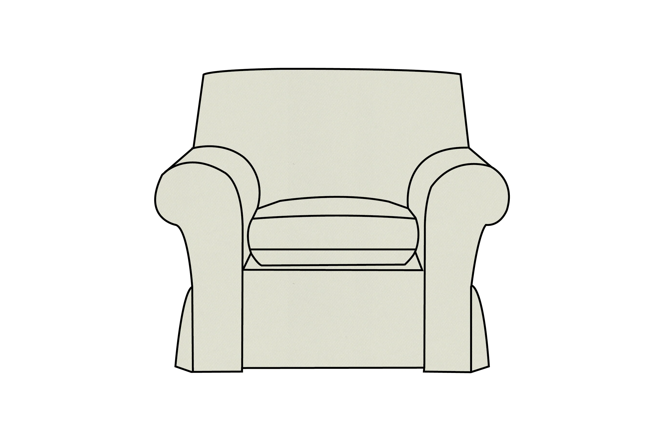 Newport | Armchair Extra Loose Cover | Miami Lichen