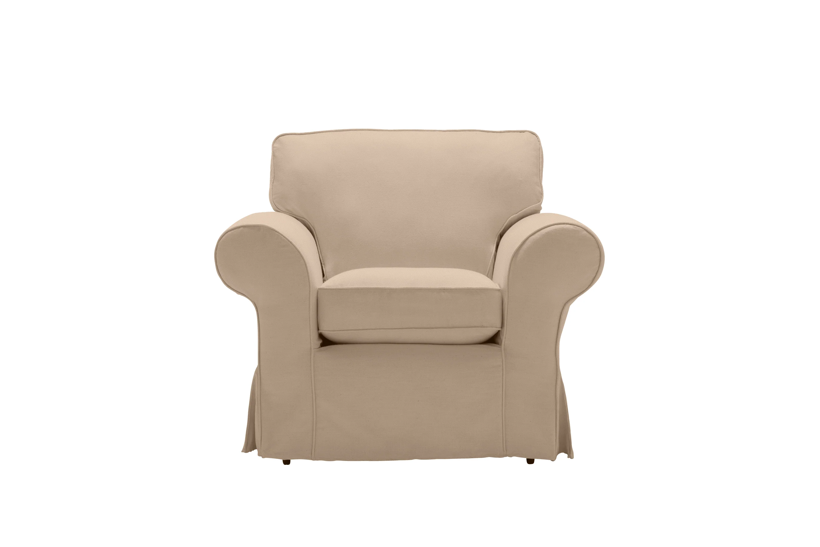Newport | Armchair Extra Loose Cover | Miami Oatmeal - Image 2