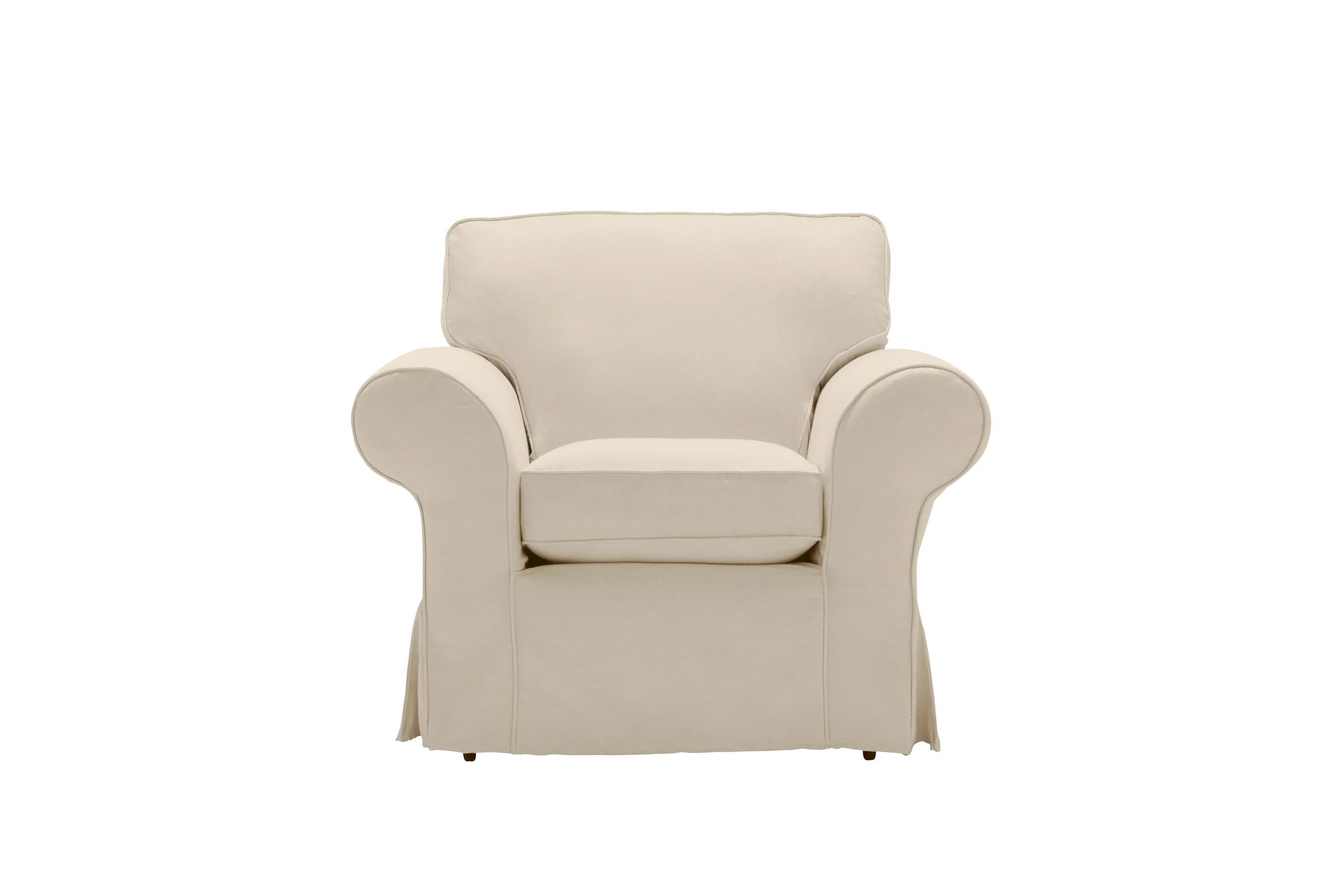 Newport | Armchair Extra Loose Cover | Miami Oyster - Image 2