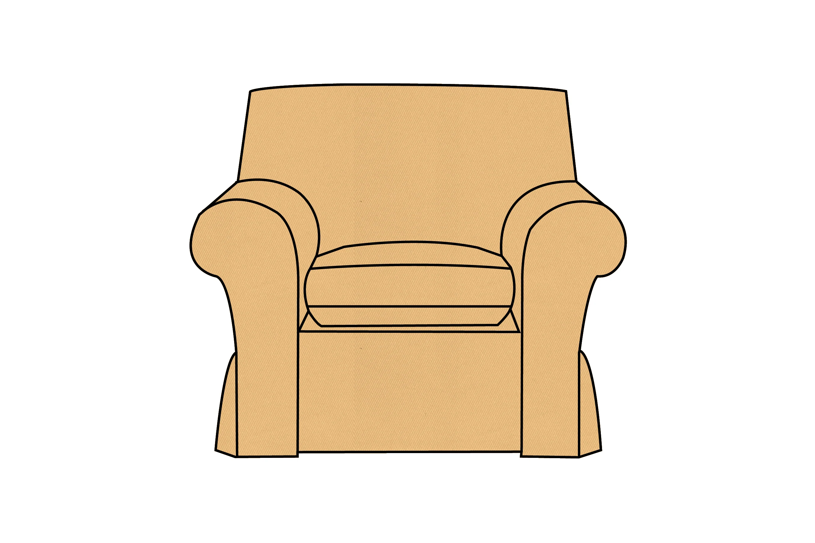 Newport | Armchair Extra Loose Cover | Miami Sand