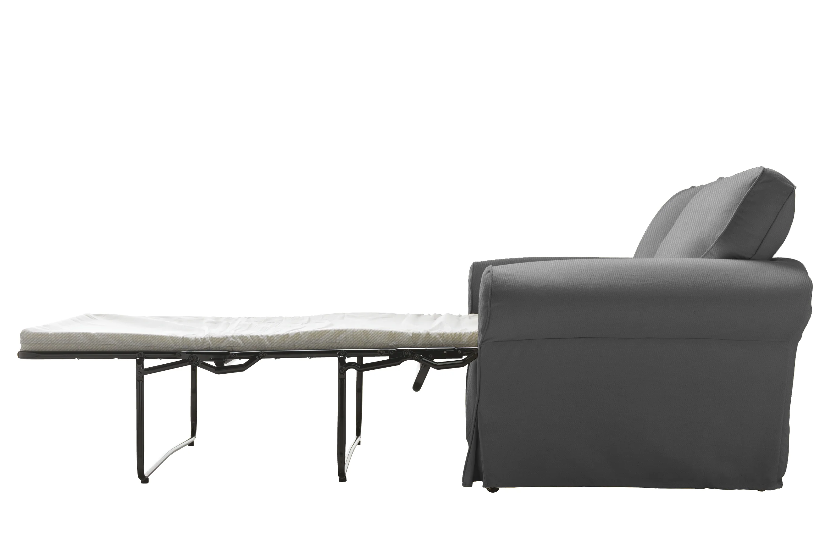 Newport | Sofa Bed Extra Loose Cover | Miami Charcoal - Image 2
