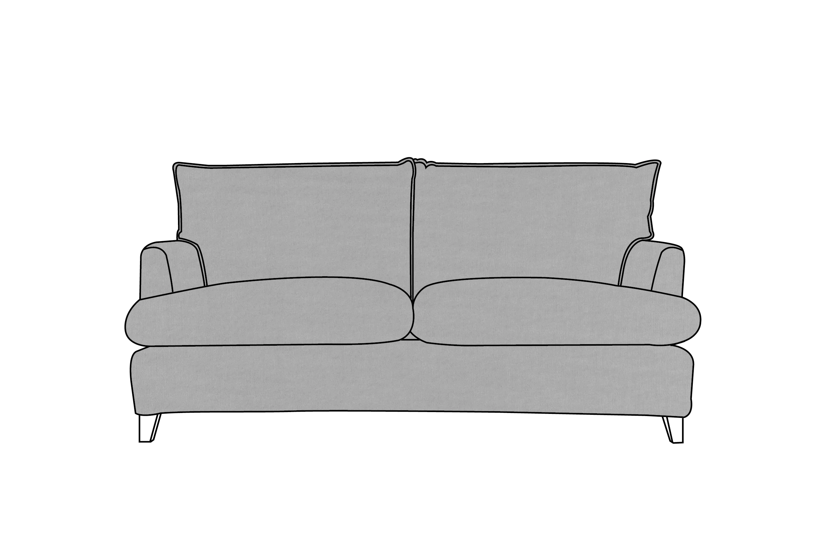 Padstow | 3 Seater Extra Loose Cover | Capri Light Grey