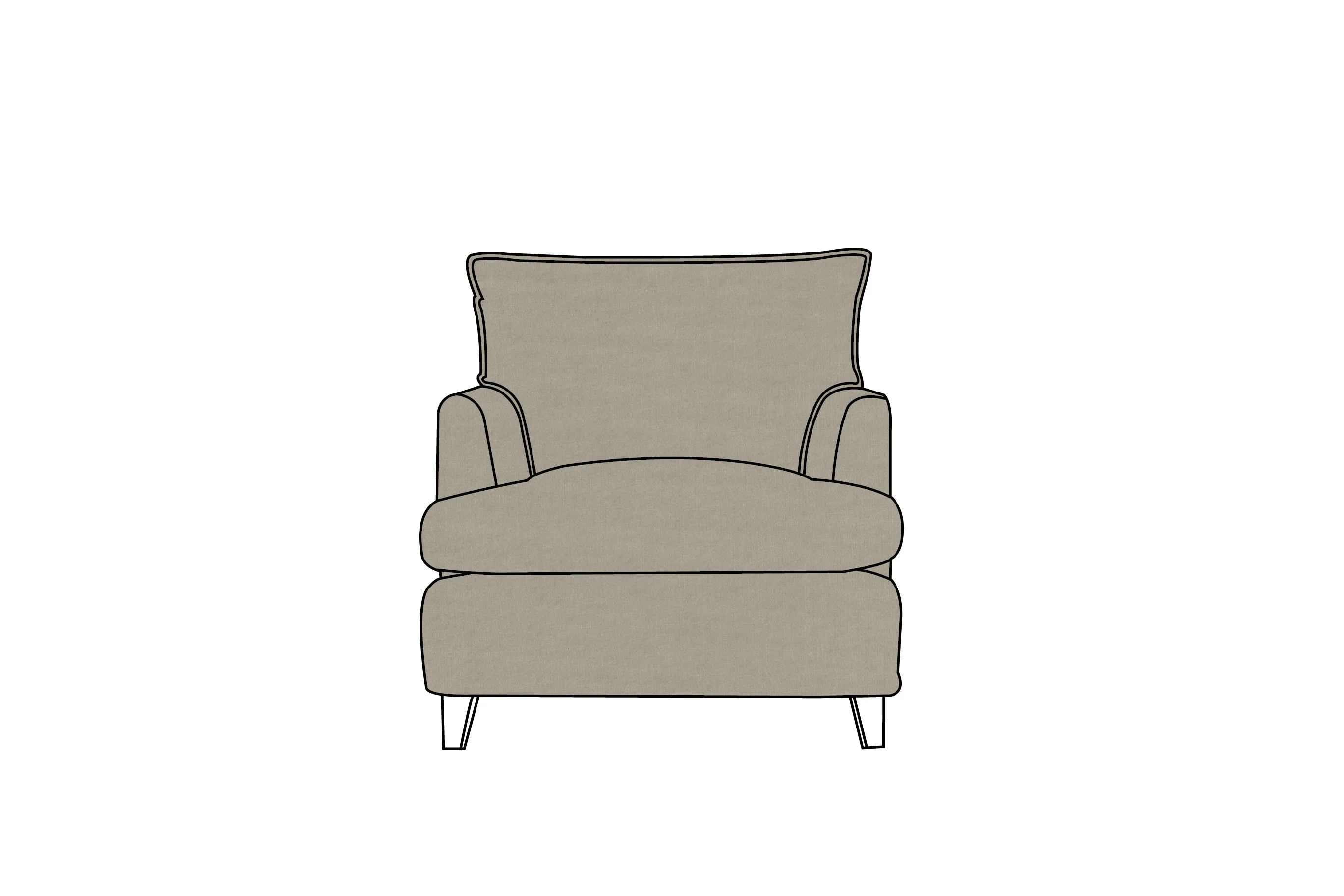 Padstow | Armchair Extra Loose Cover | Capri Lichen