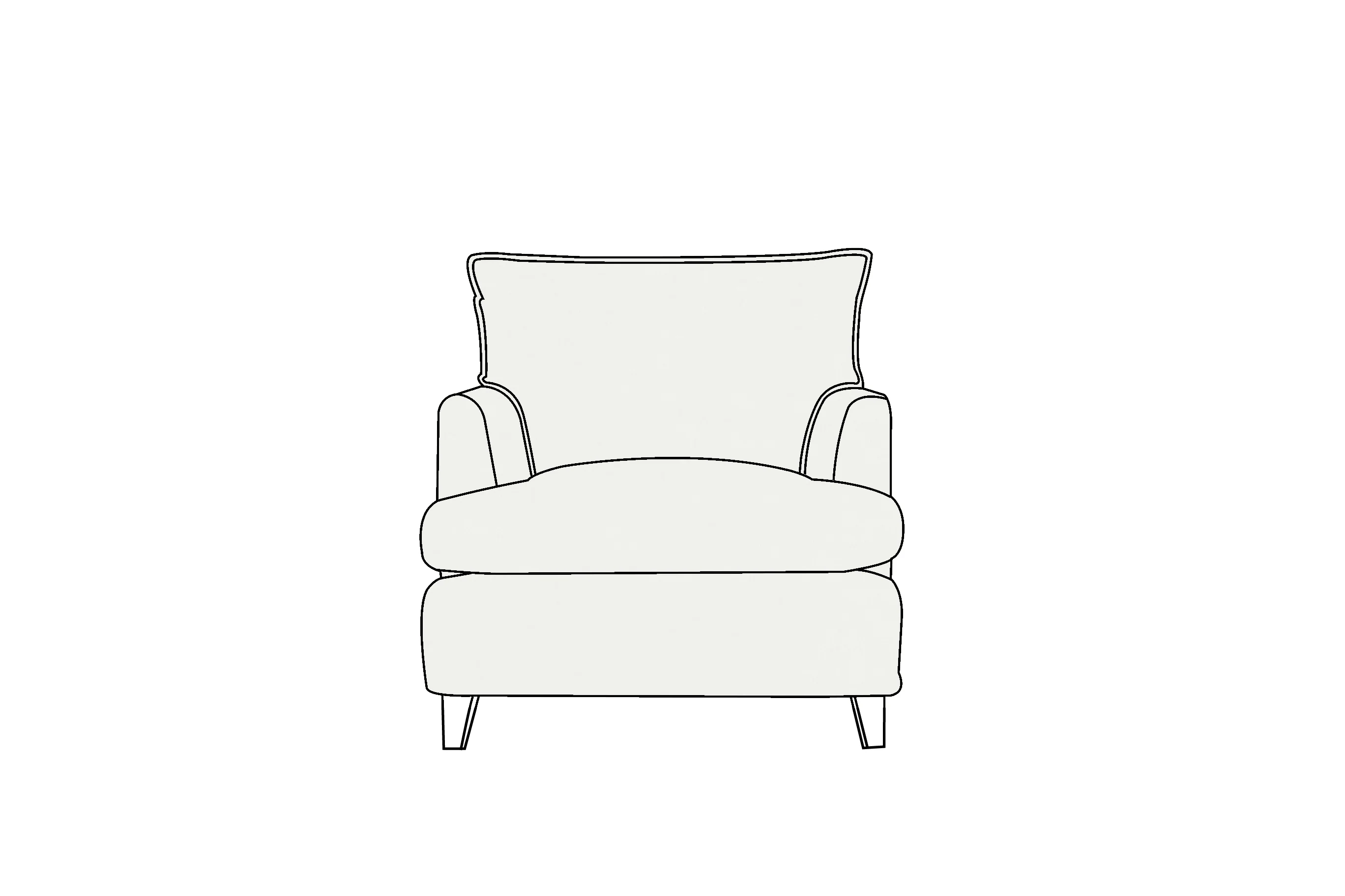 Padstow | Armchair Extra Loose Cover | Capri Linen