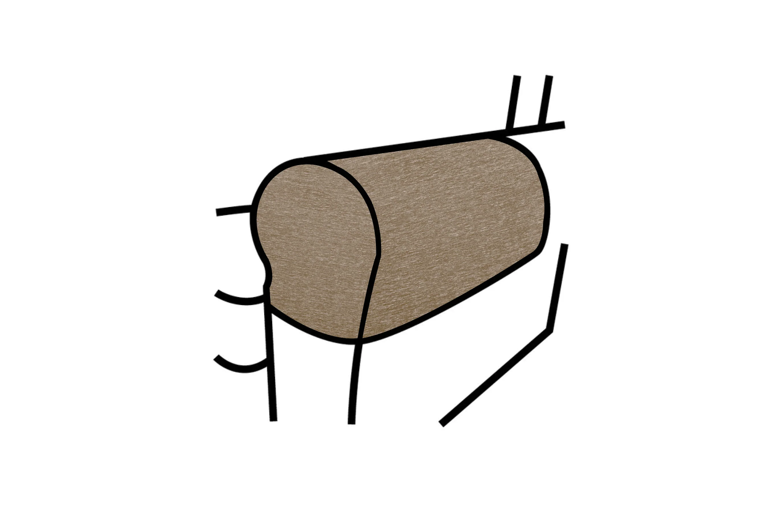 Poppy | Armcaps (pair) | Brunswick Taupe