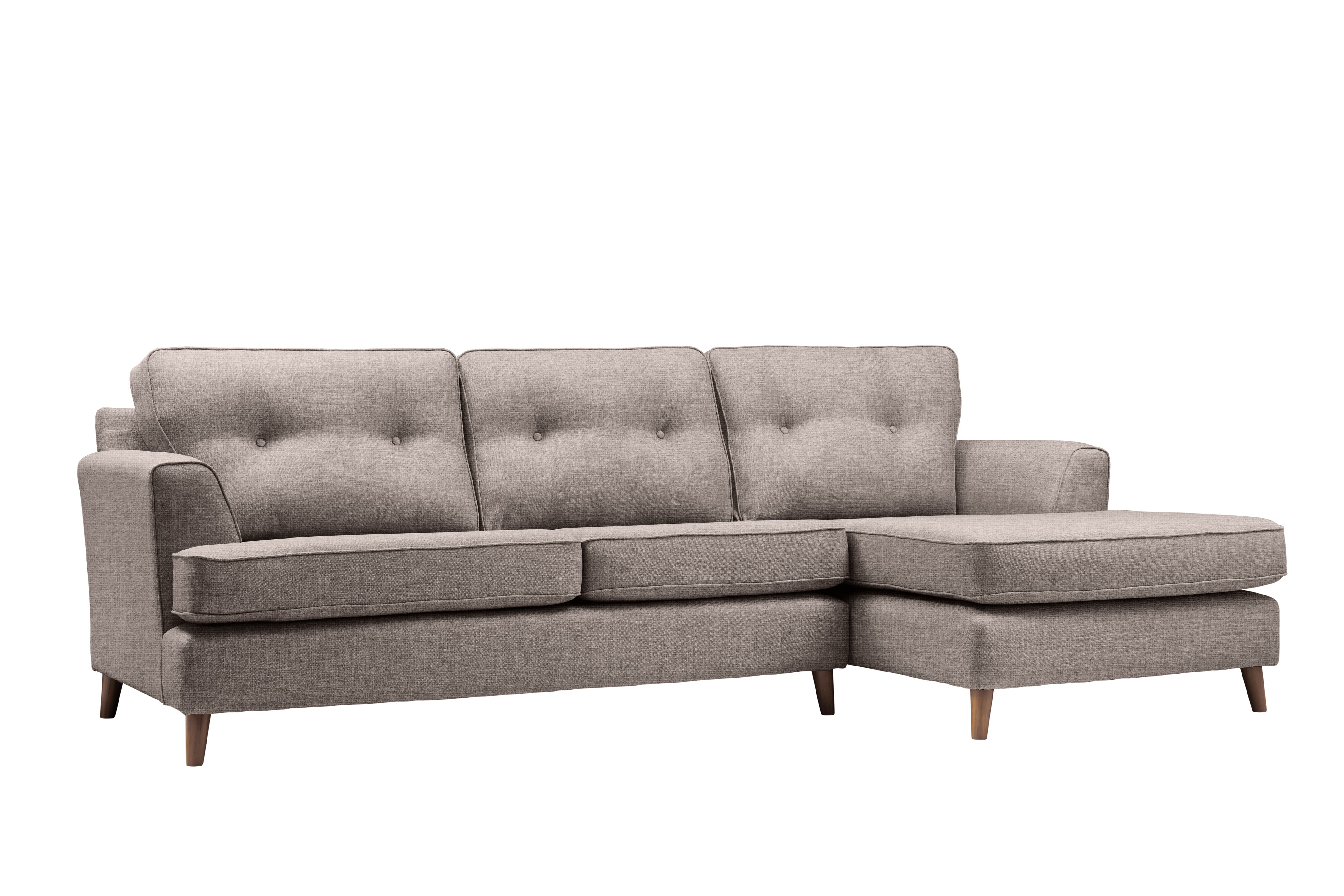 Poppy | Chaise Sofa Option 1 | Carina Mushroom