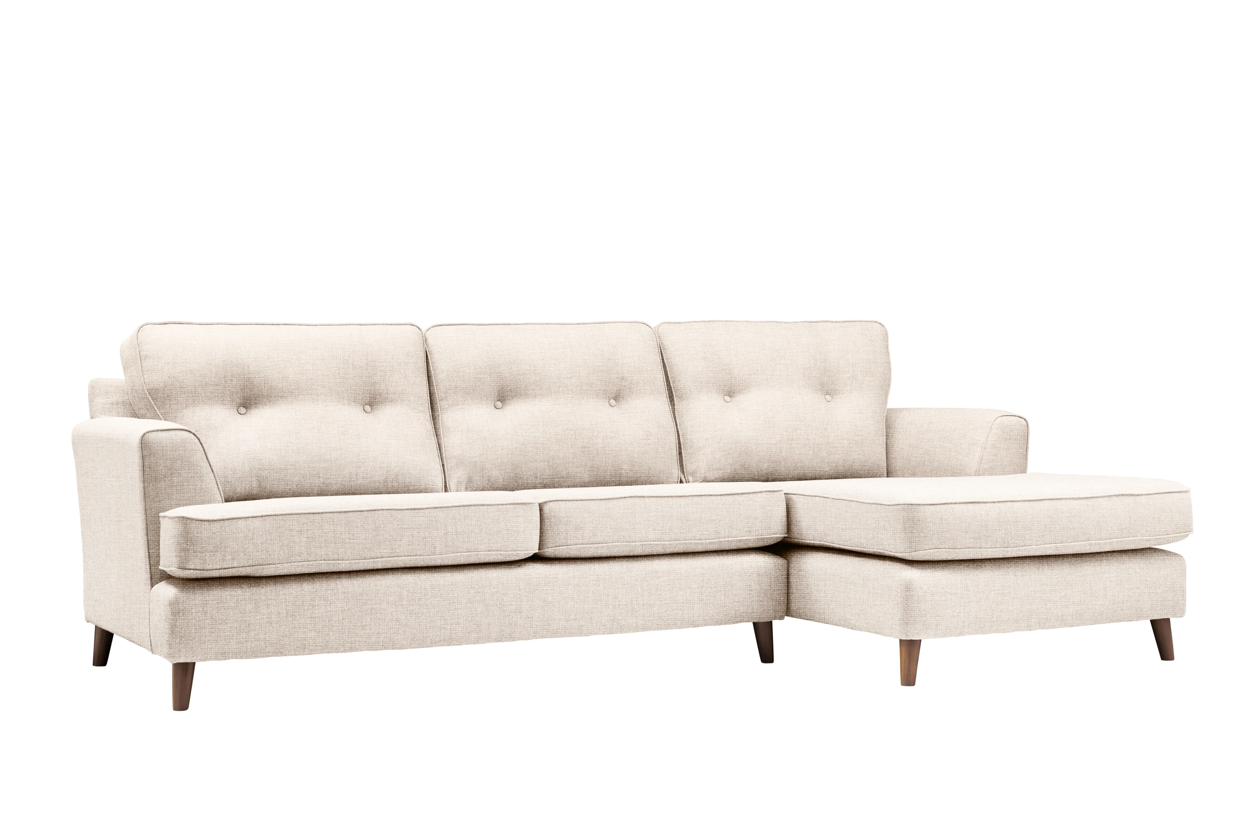 Poppy | Chaise Sofa Option 1 | Carina Parchment