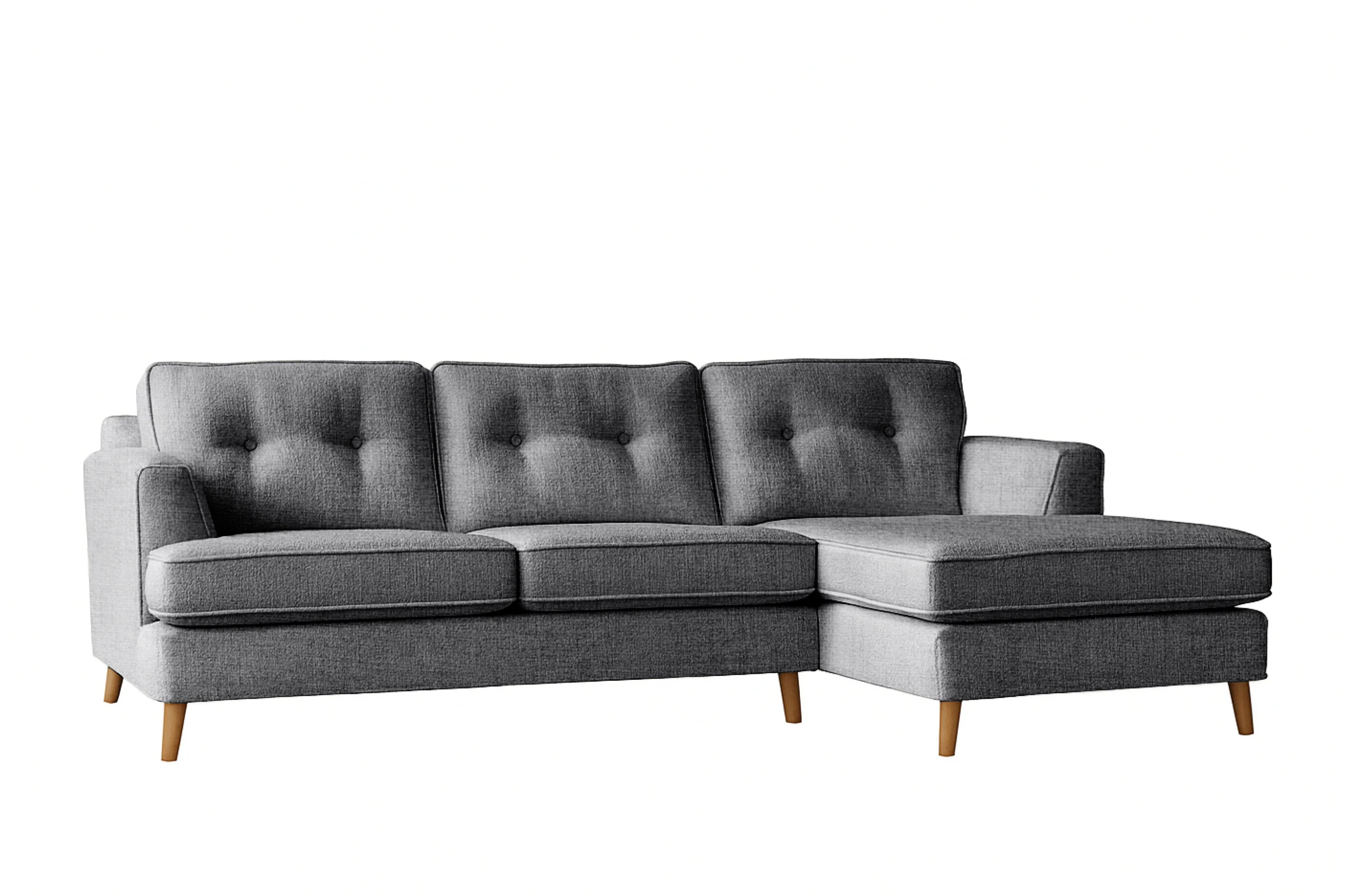 Poppy | Chaise Sofa Option 1 | Hopsack Slate