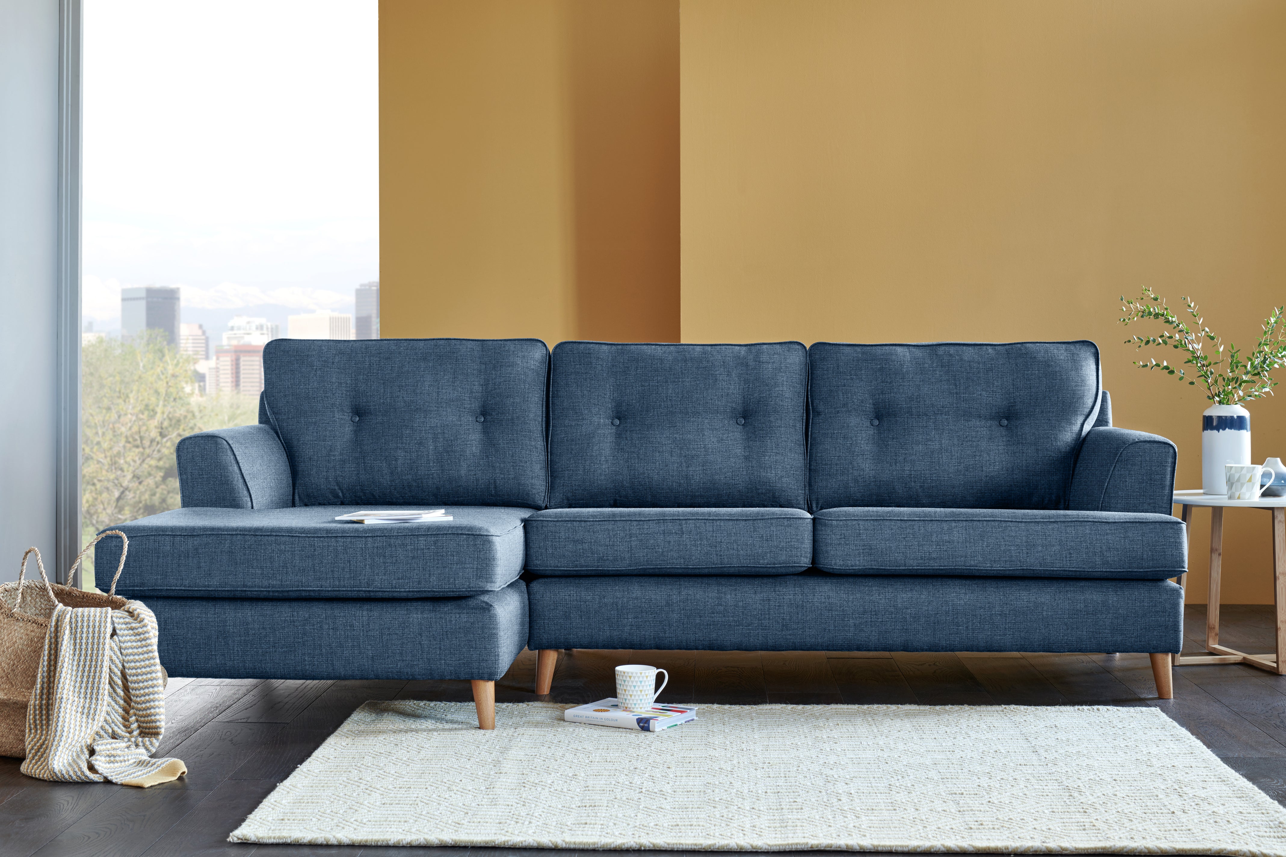 Poppy | Chaise Sofa Option 2 | Carina Aegean - Image 2