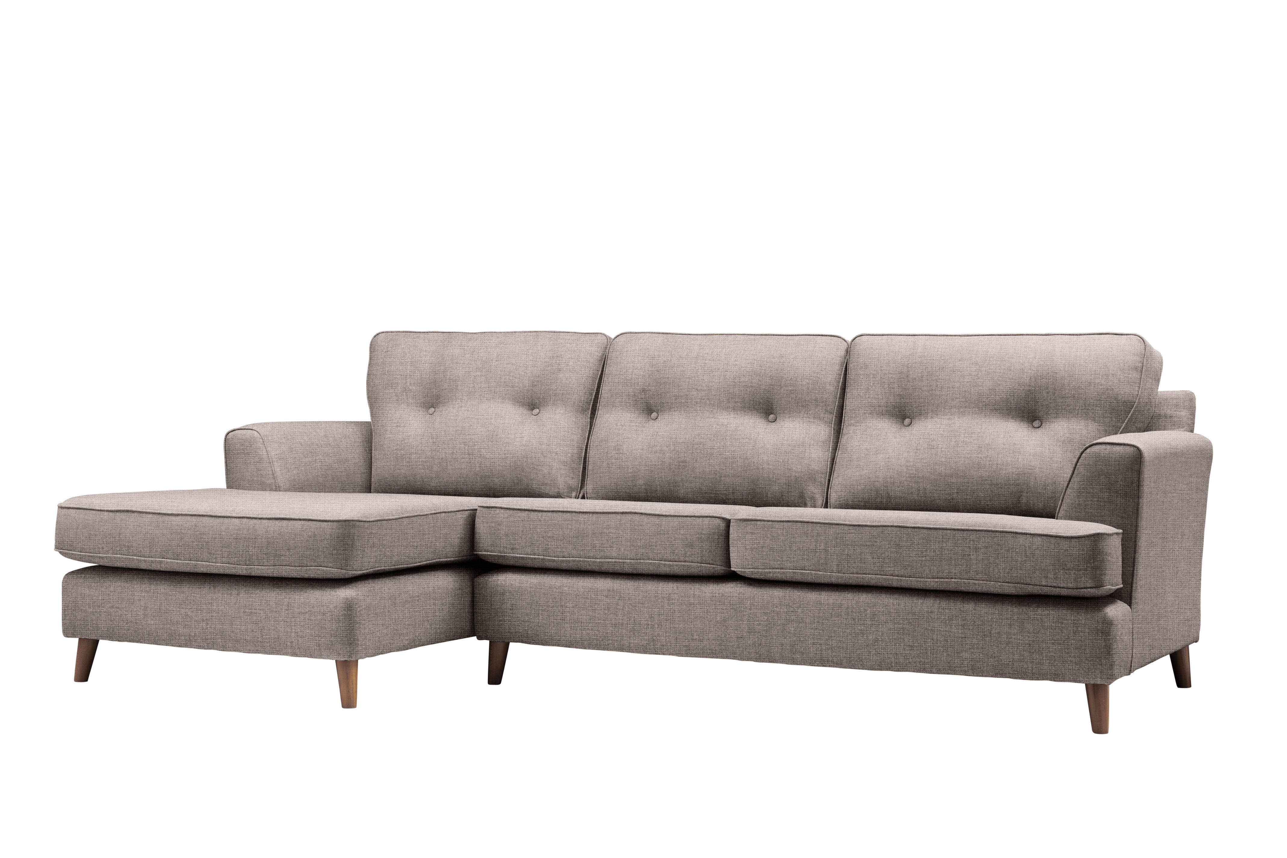 Poppy | Chaise Sofa Option 2 | Carina Mushroom