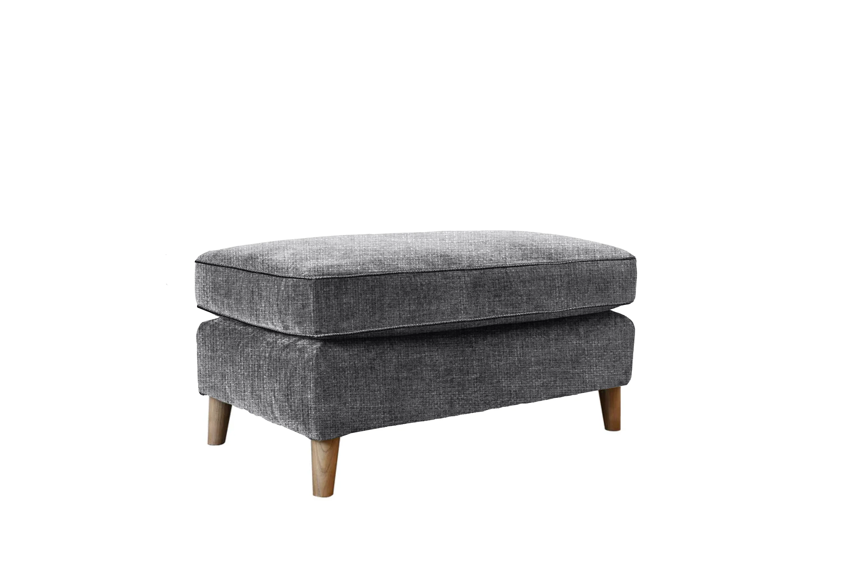 Poppy | Bench Footstool | Hopsack Slate