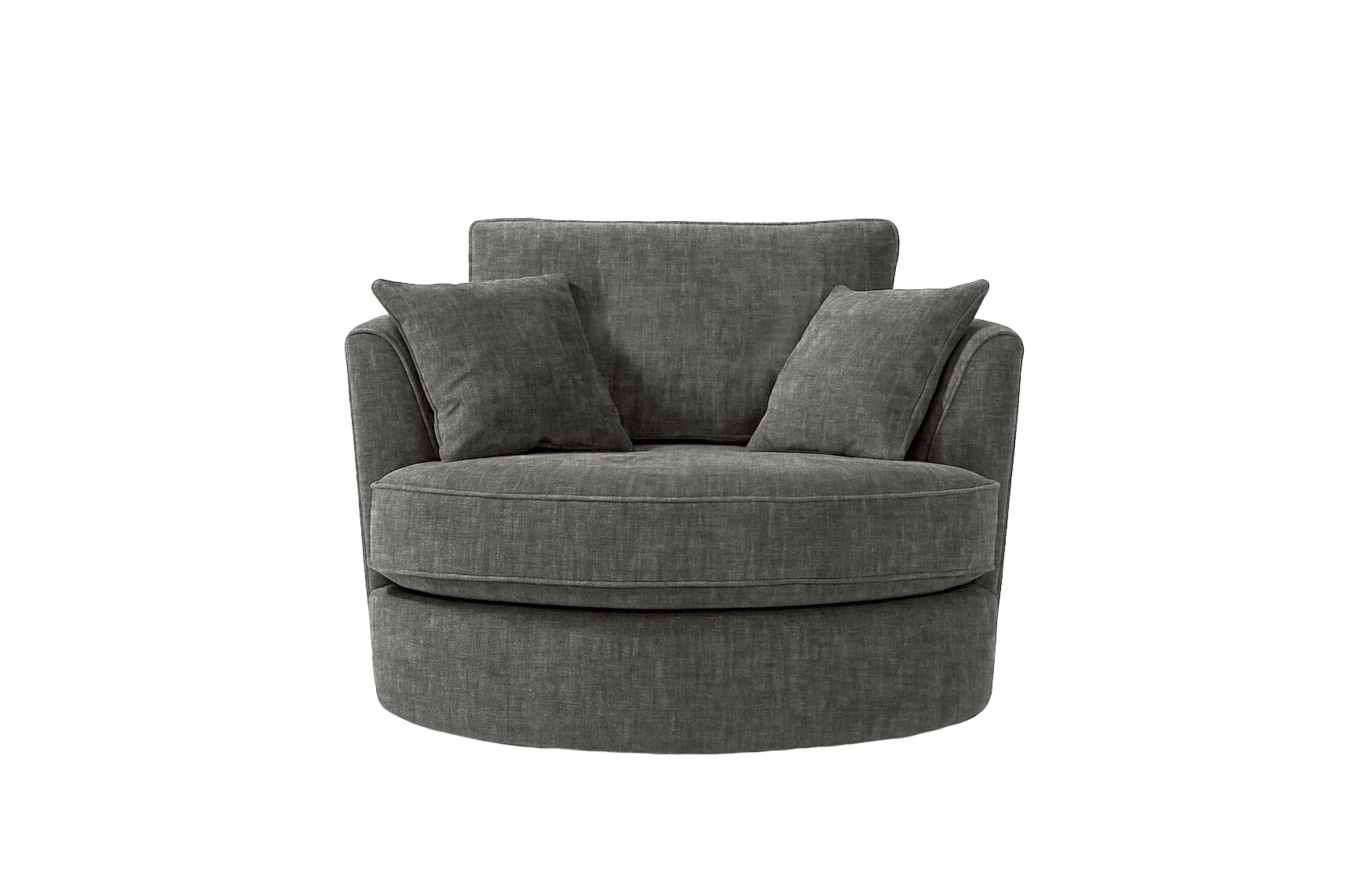 Poppy | Swivel Chair | Brunswick Slate Grey