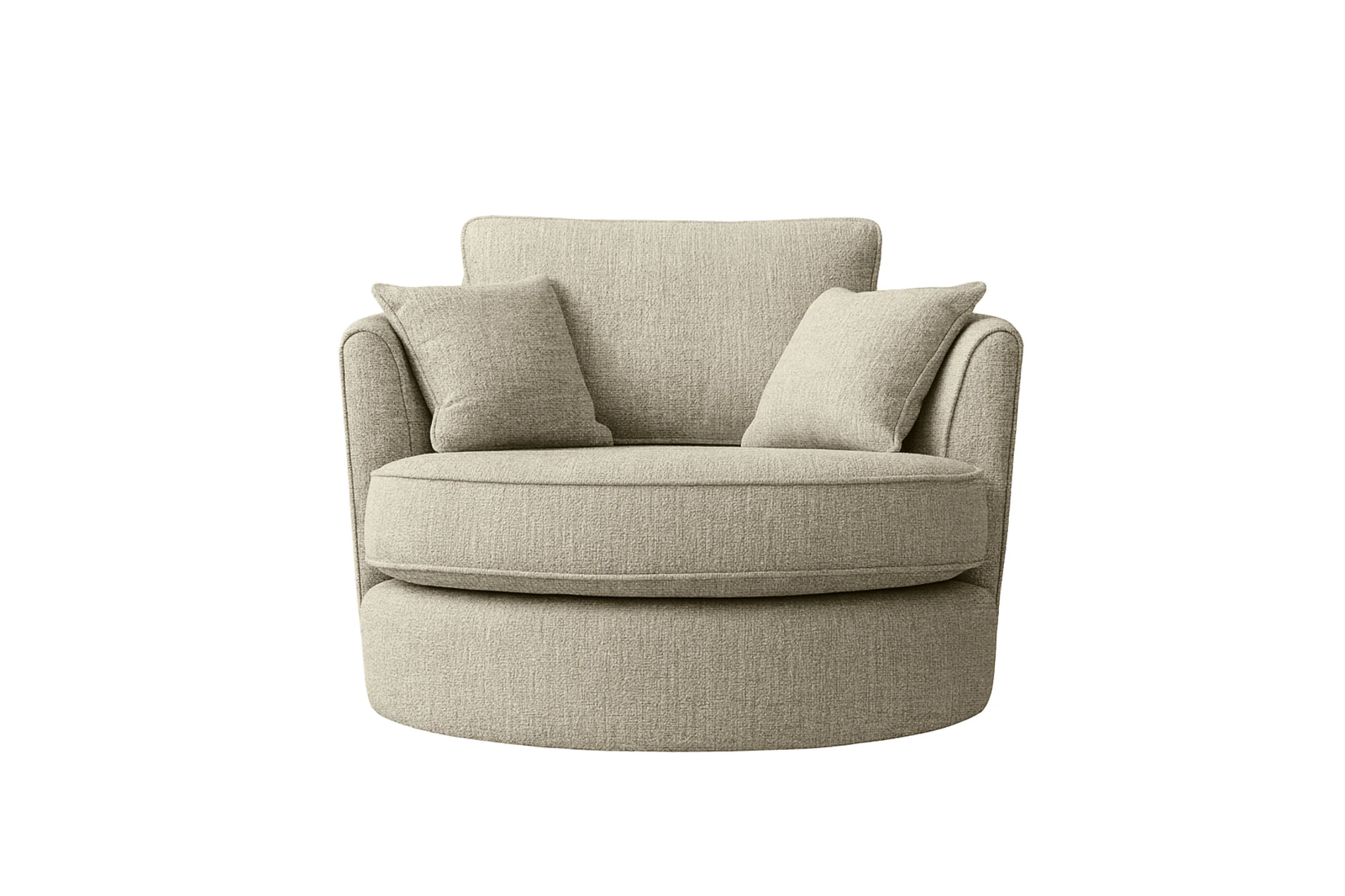 Poppy | Swivel Chair | Hopsack Stone