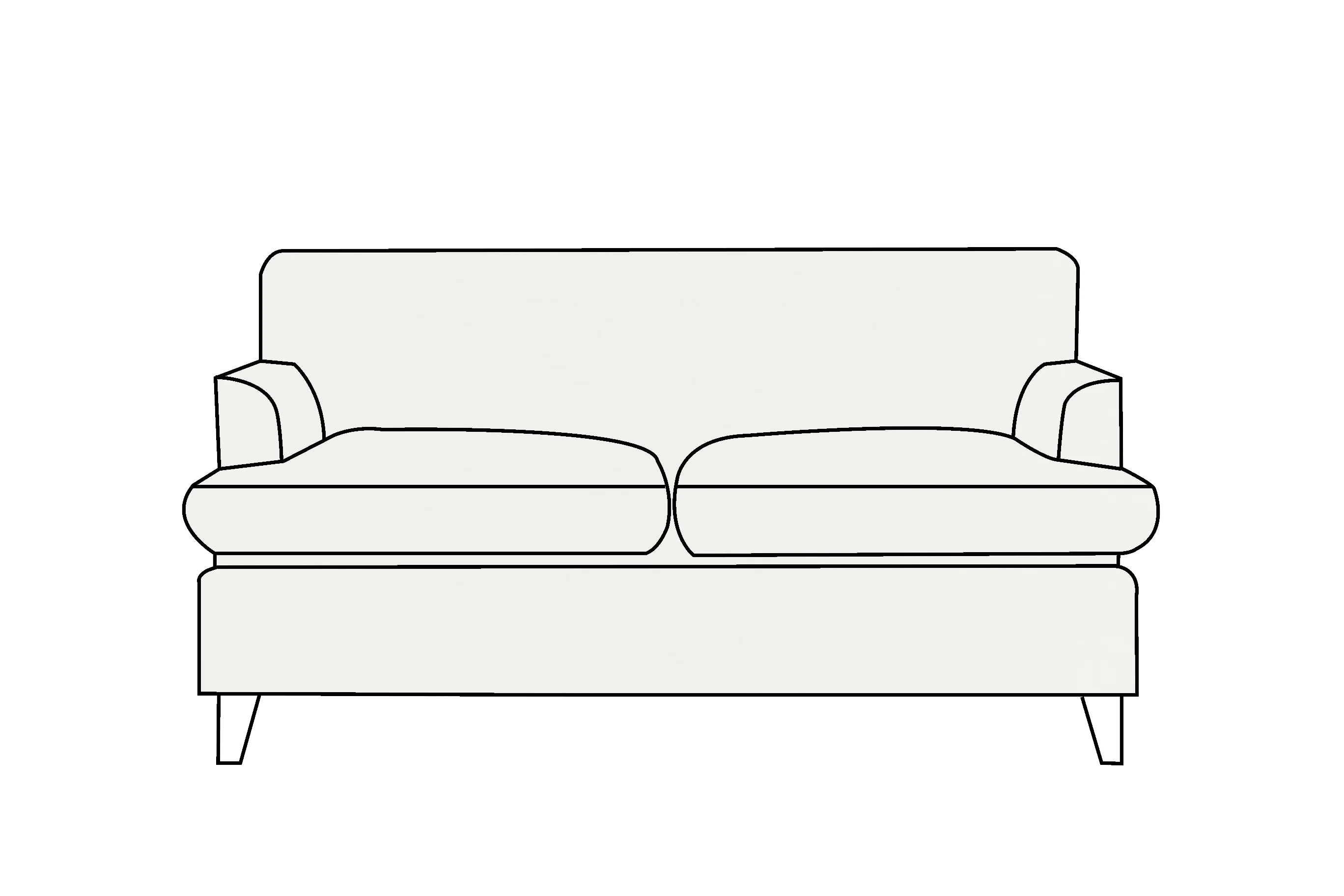 Positano | 2 Seater Extra Loose Cover | Capri Linen