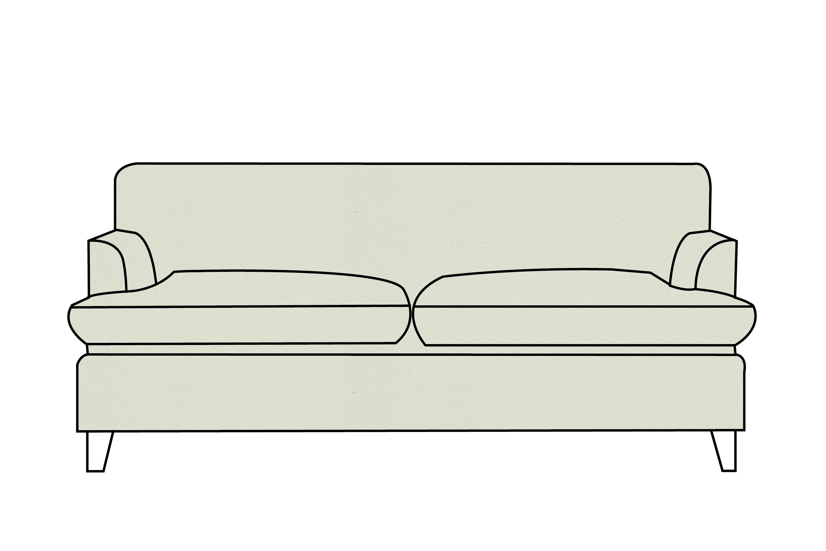Positano | 3 Seater Extra Loose Cover | Miami Lichen