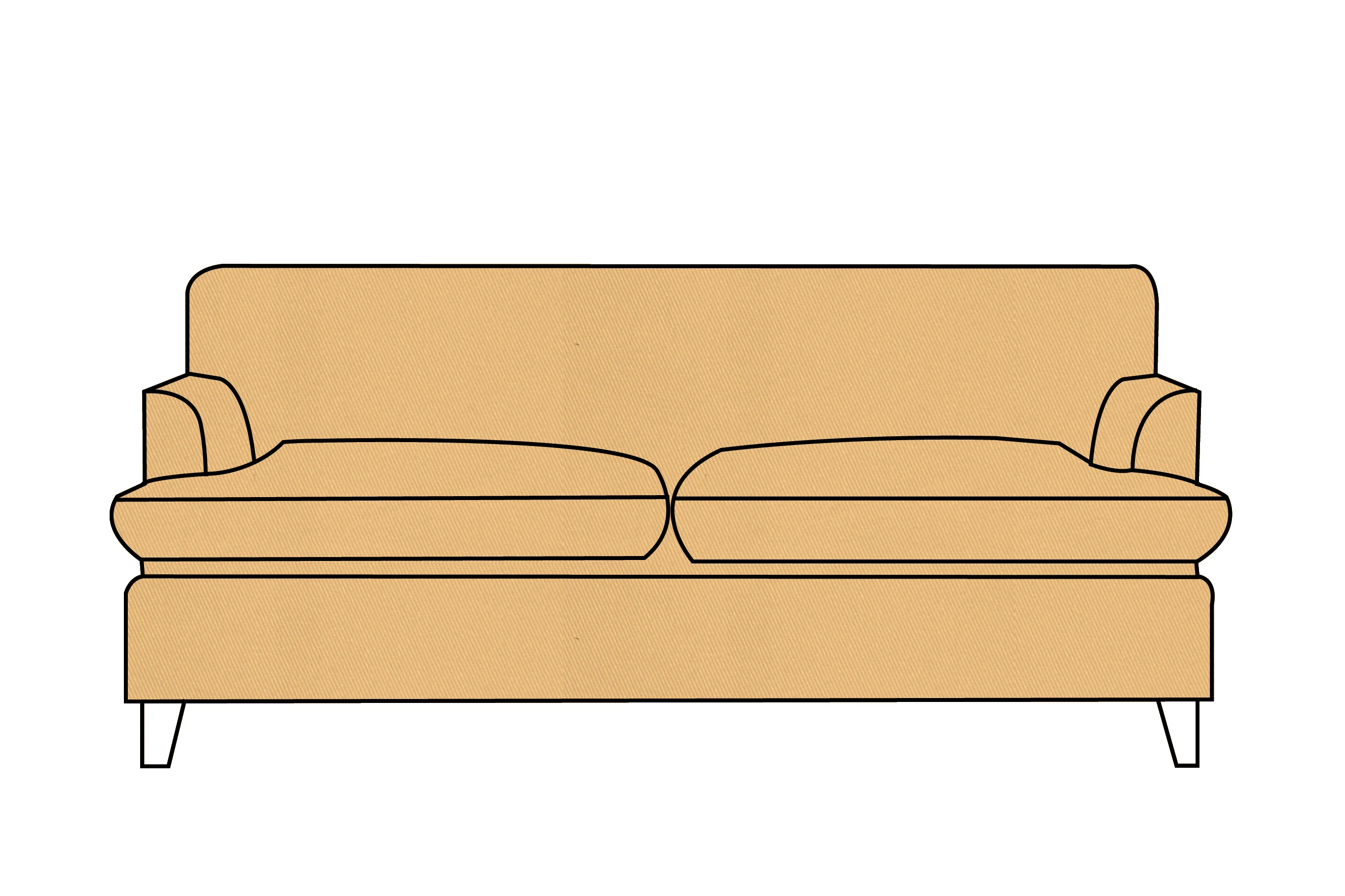 Positano | 3 Seater Extra Loose Cover | Miami Sand