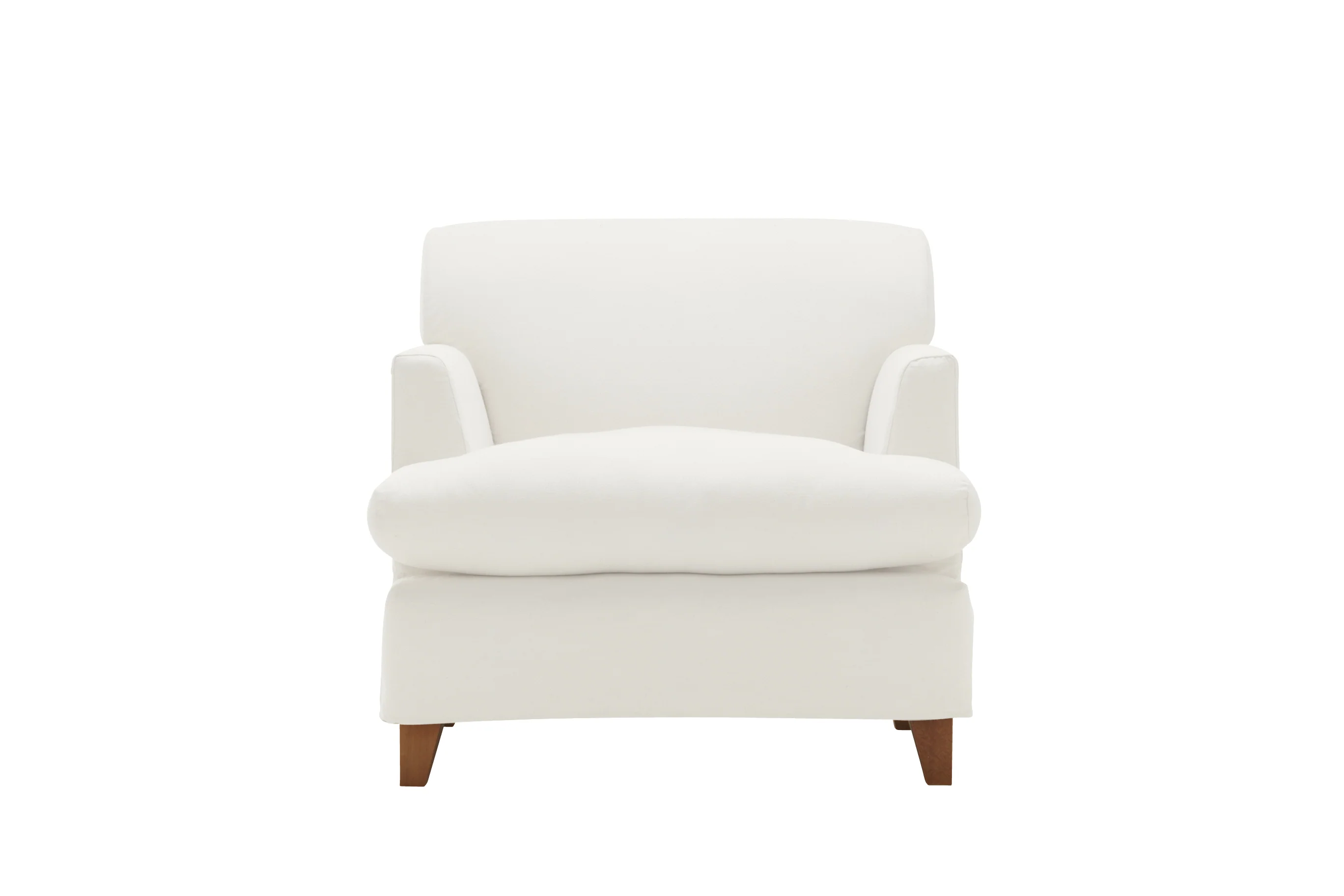 Positano | Armchair Extra Loose Cover | Miami Snow White - Image 2