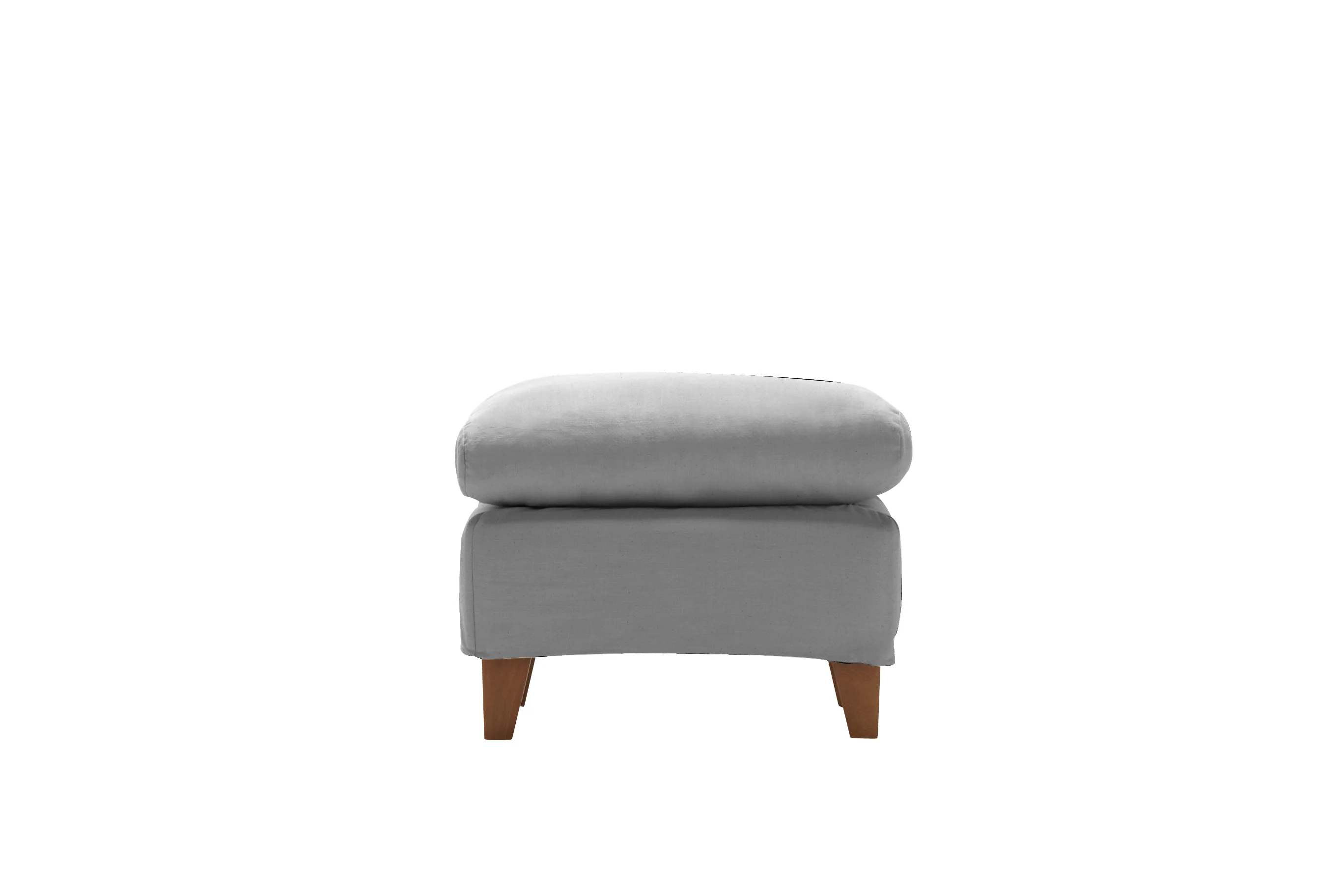 Positano | Footstool Extra Loose Cover | Capri Light Grey - Image 2