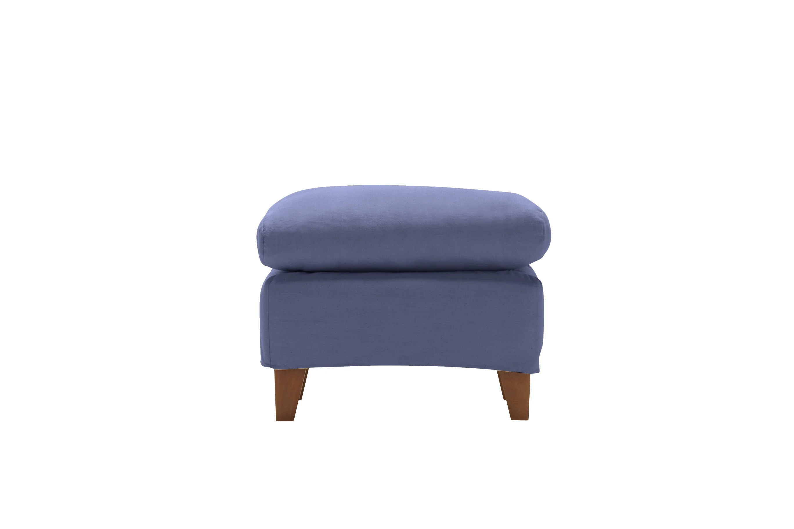 Positano | Footstool Extra Loose Cover | Miami Sea Blue - Image 2