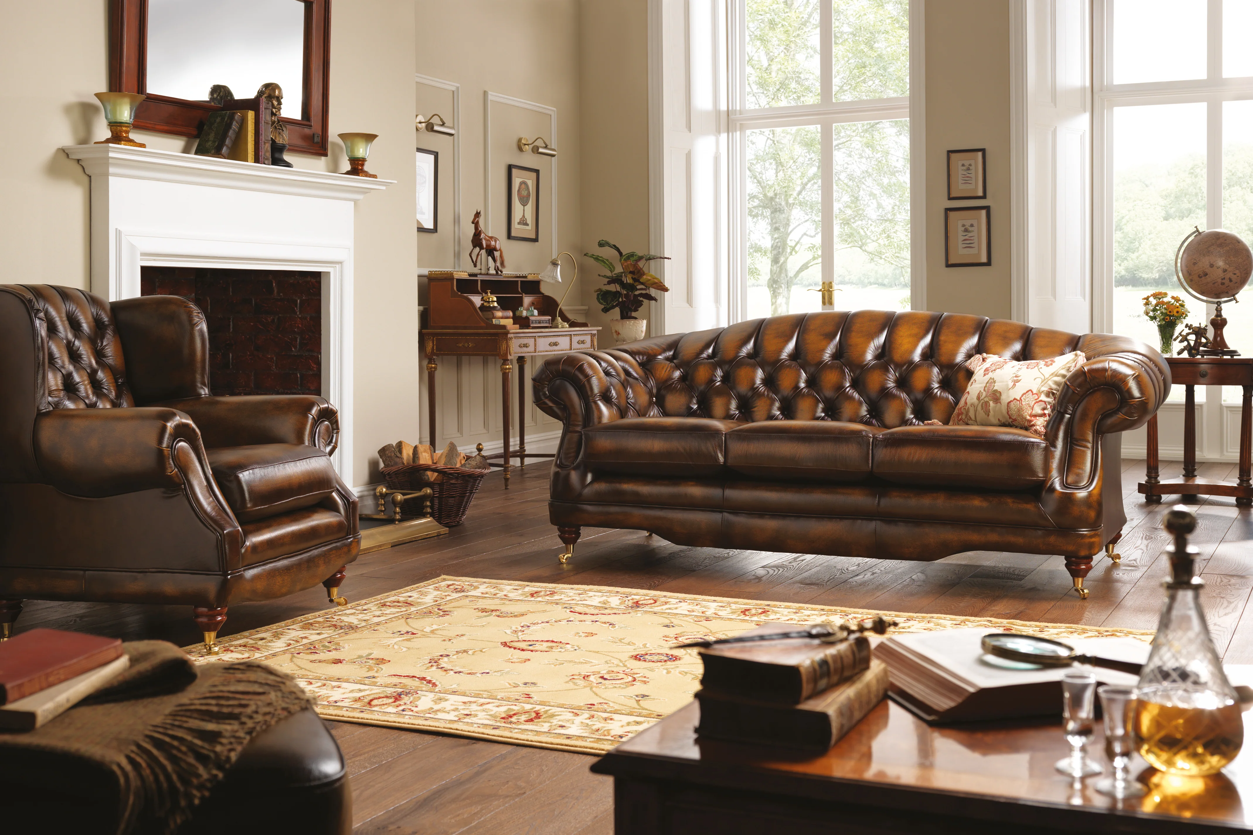 Regent | 3 Seater Sofa | Antique Gold - Image 4