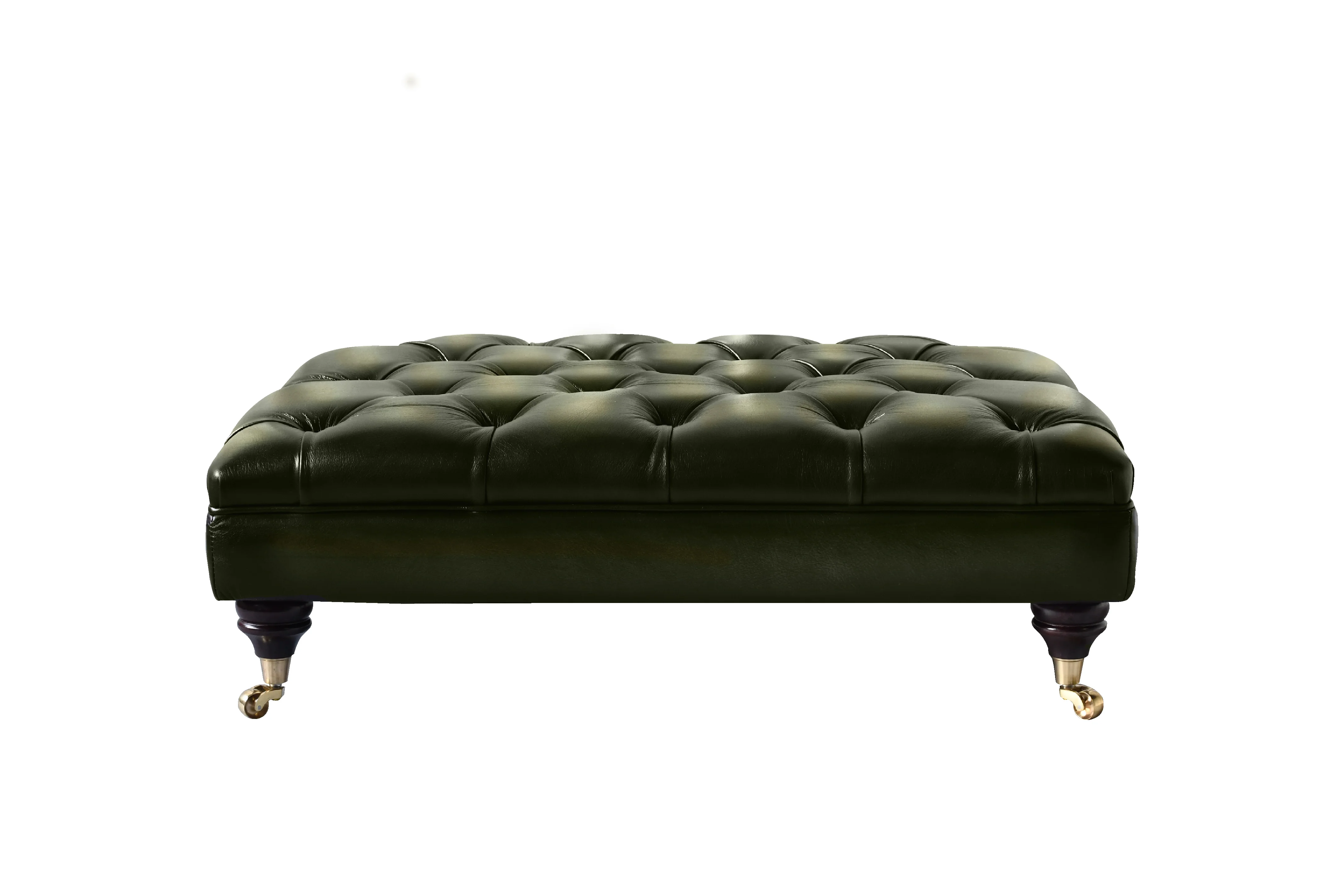Regent | Large Bench Footstool | Antique Green - Image 2