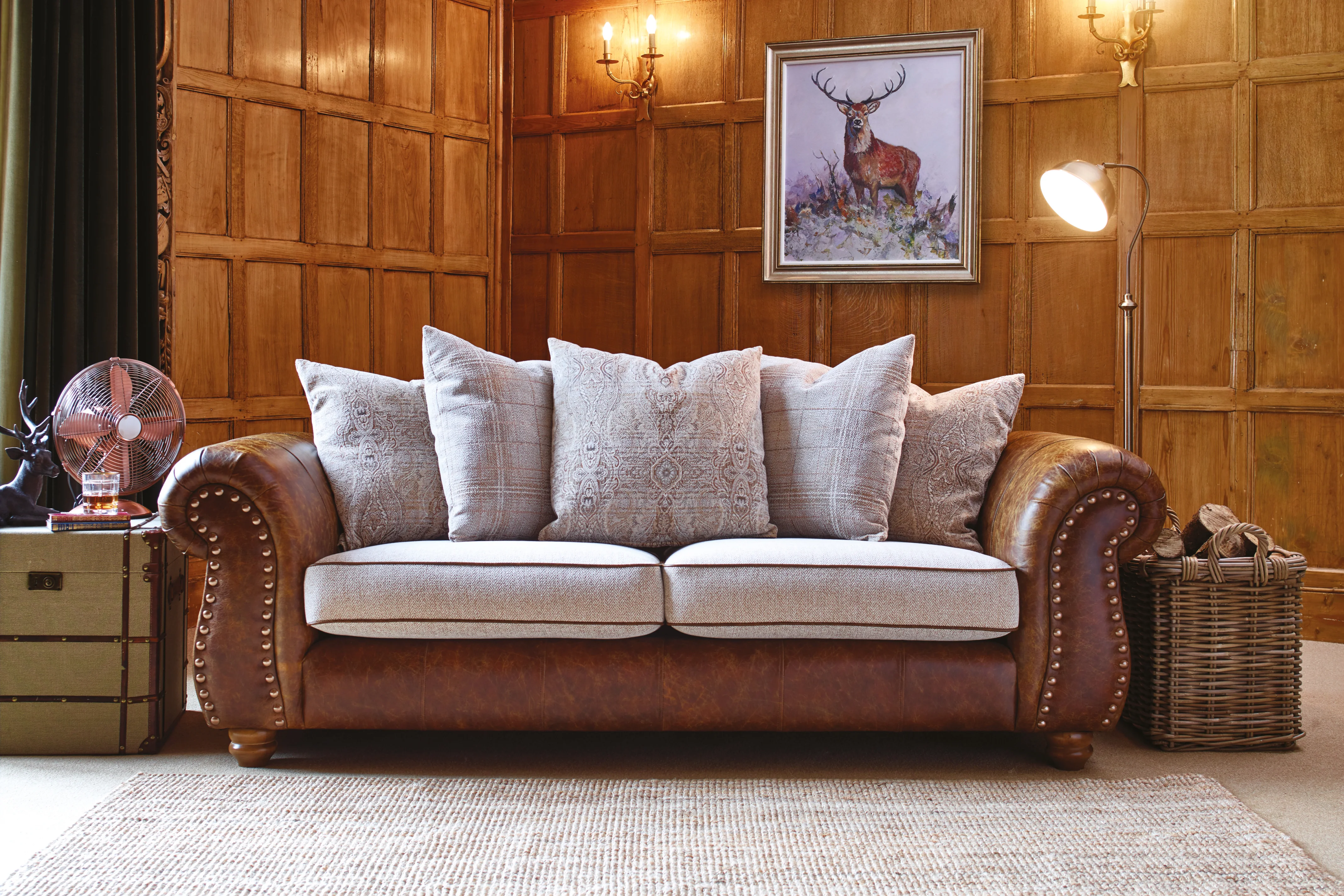 Wilmington | Large Sofa | Vintage Chestnut/Oatmeal - Image 2